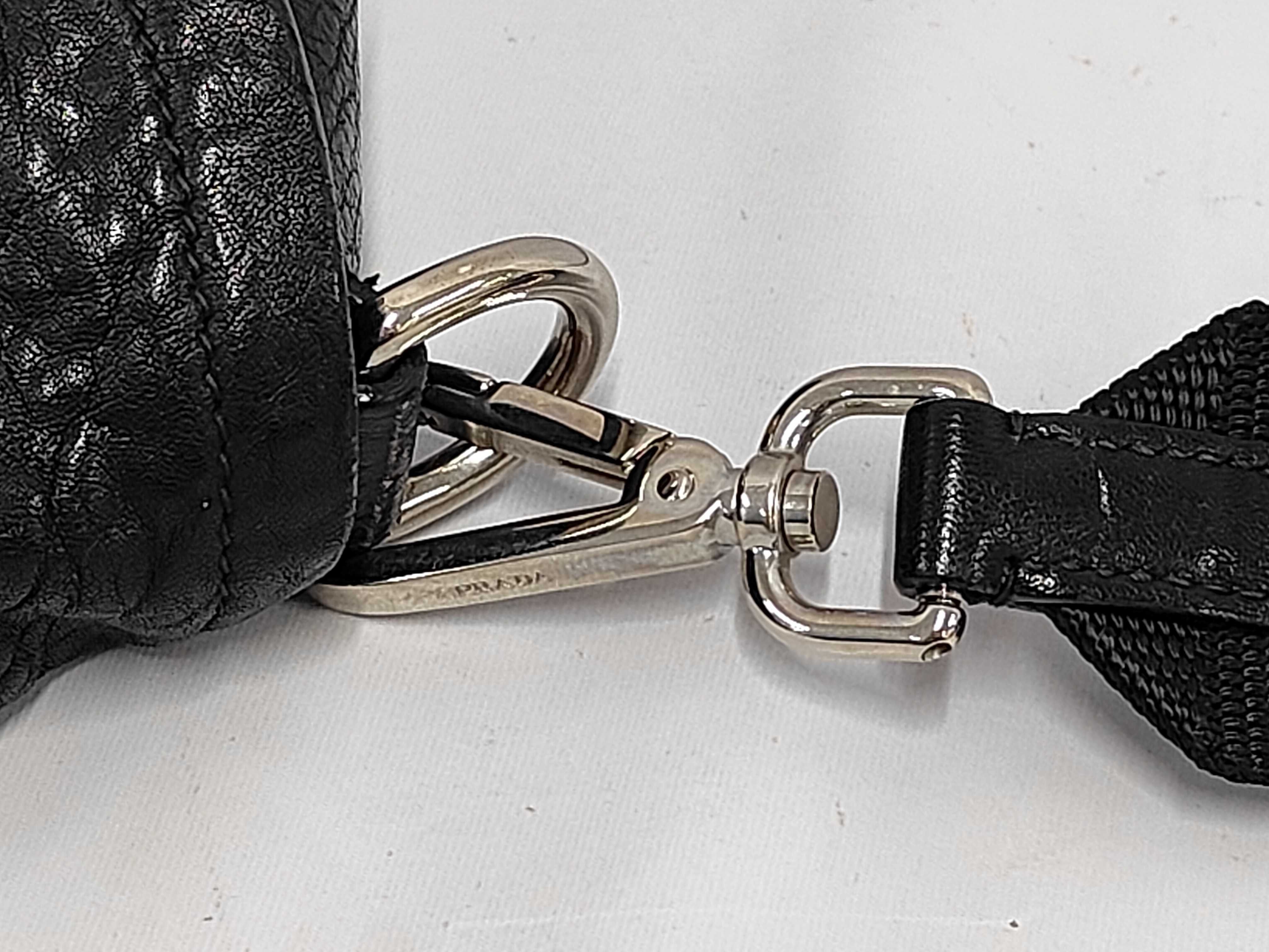 Triangle Logo Leather Shoulder Bag — view 7