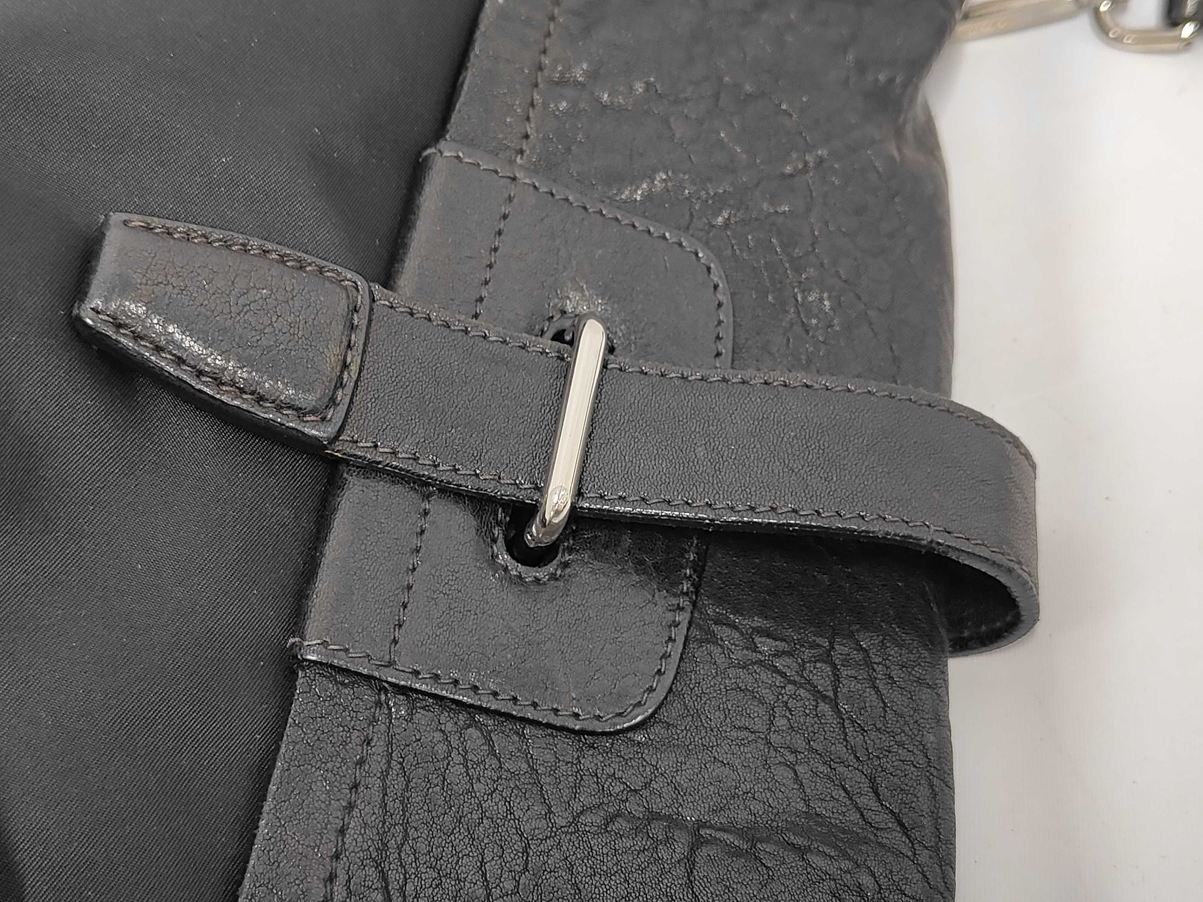 Triangle Logo Leather Shoulder Bag — view 8