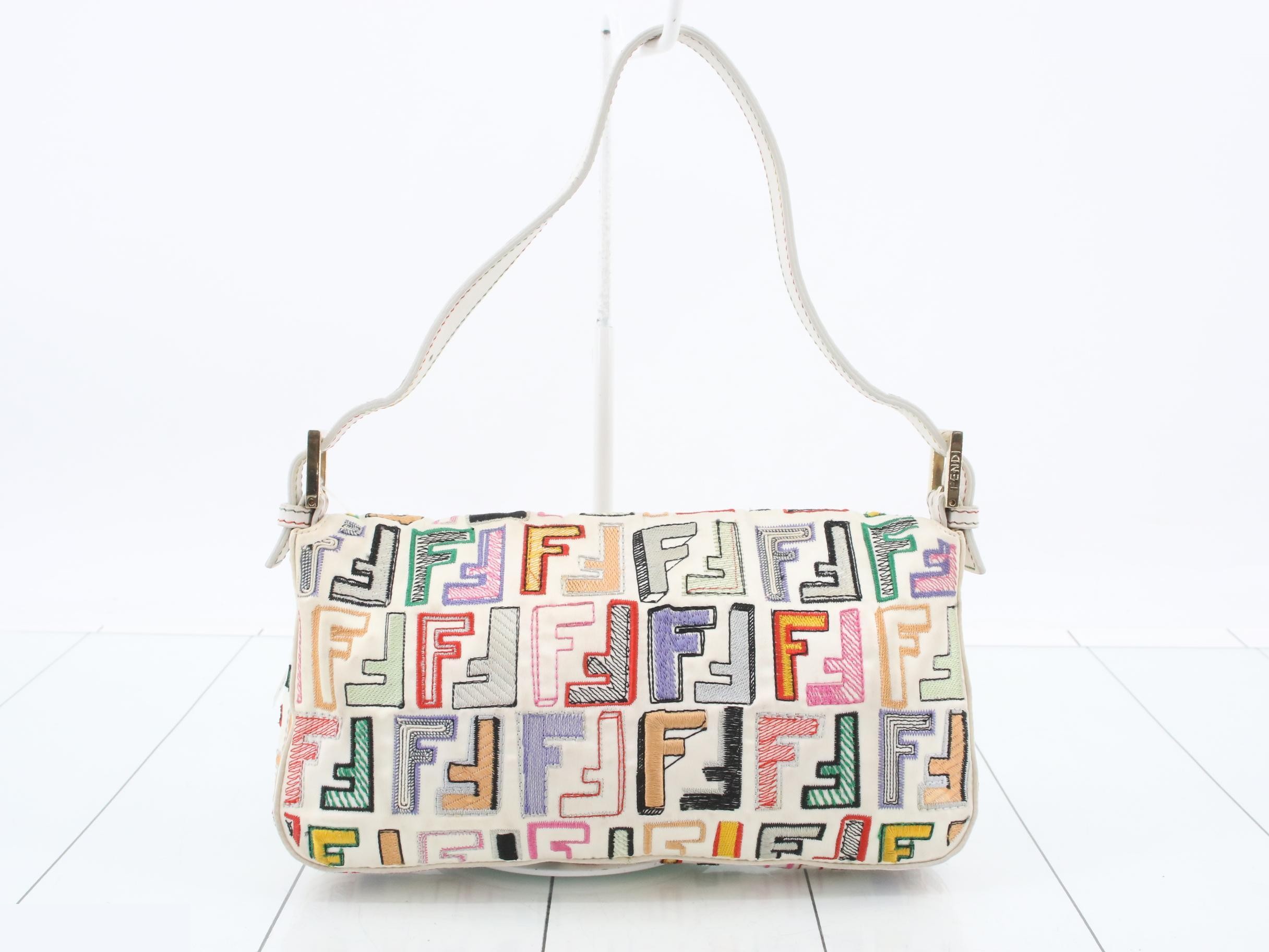 Mamma Baguette F Logo One-Shoulder Bag, Multicolor — view 2