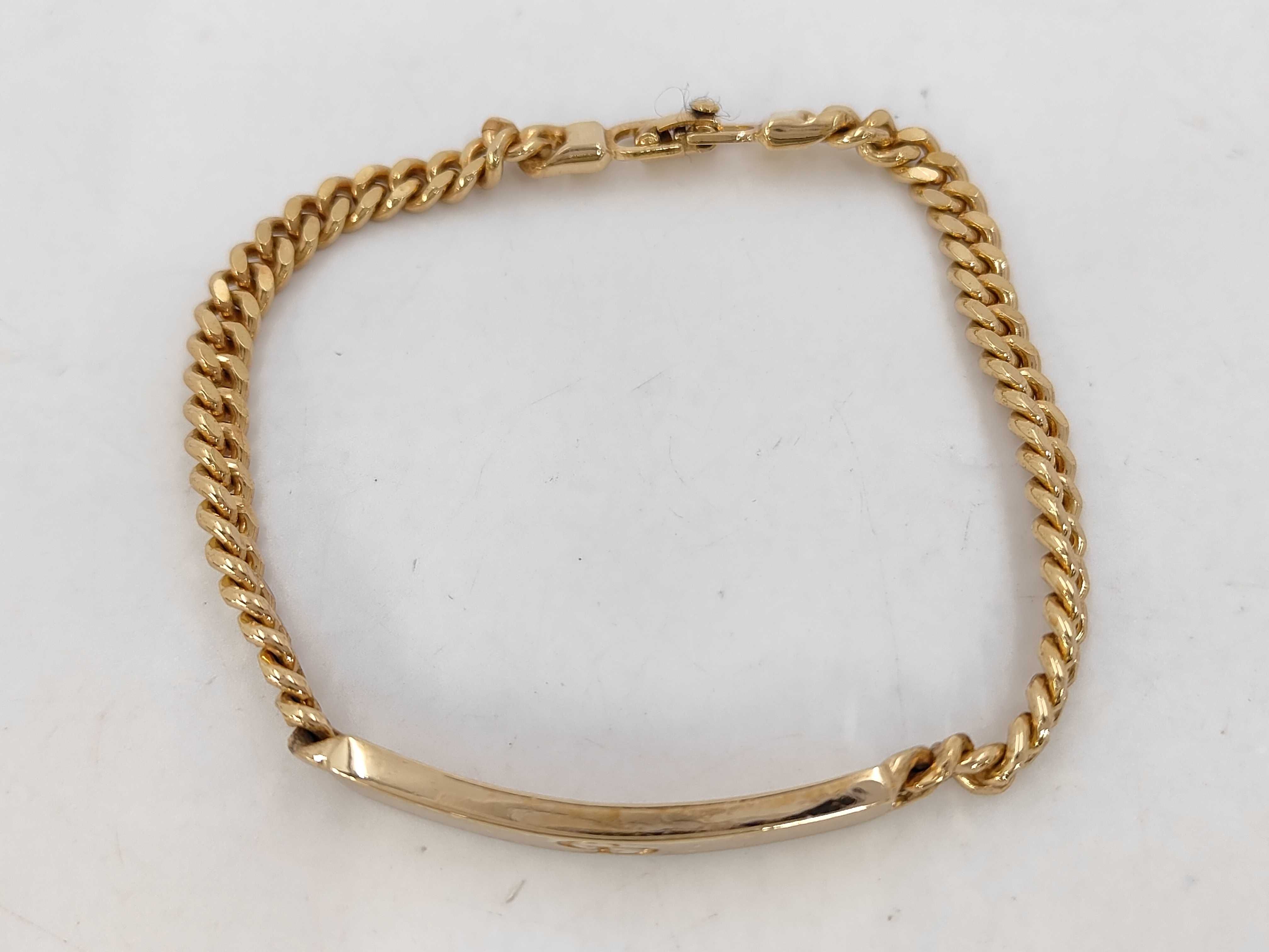 CD Logo Plate Gold BL Bracelet/Bangle — view 2
