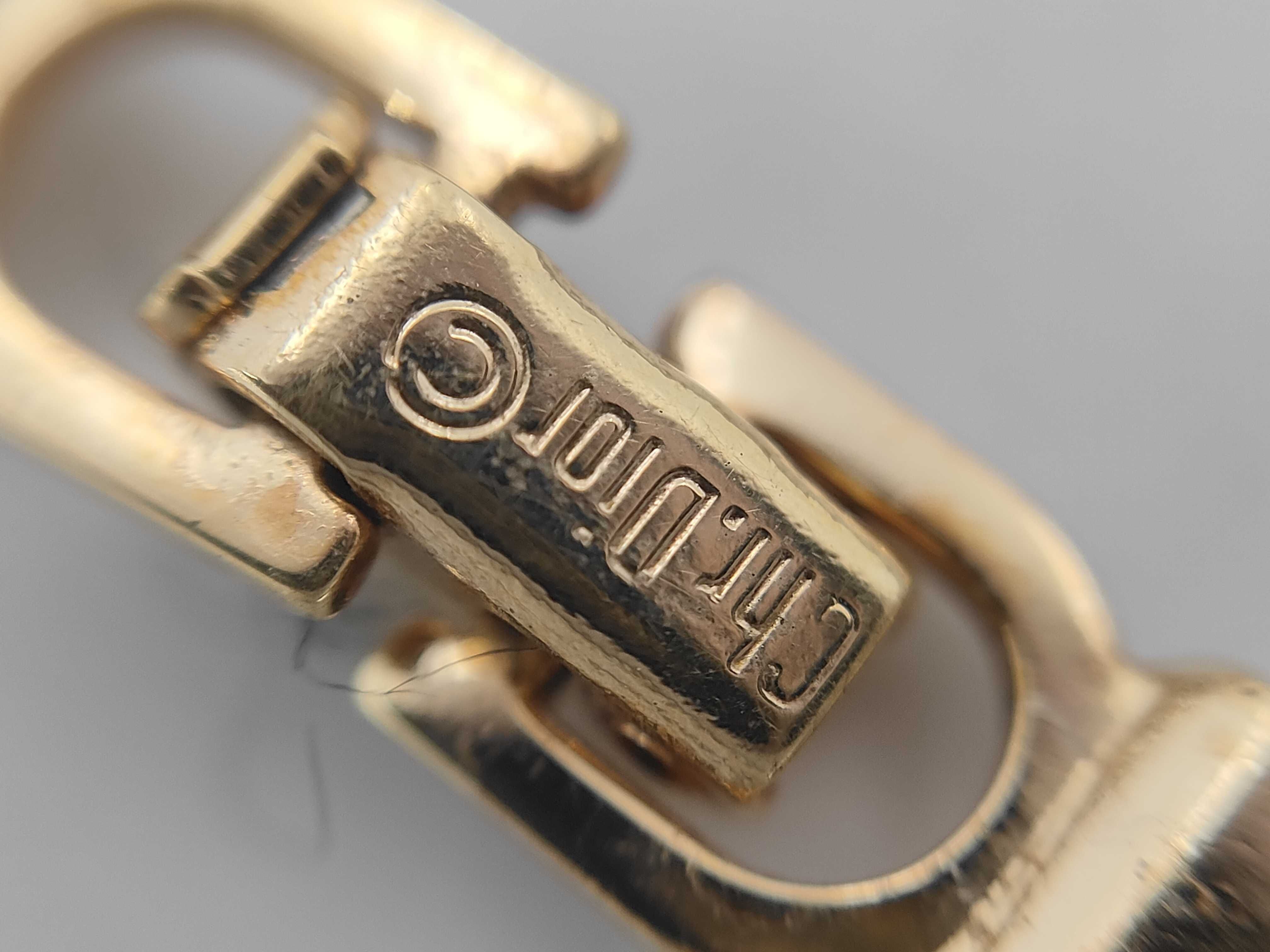 CD Logo Plate Gold BL Bracelet/Bangle — view 4