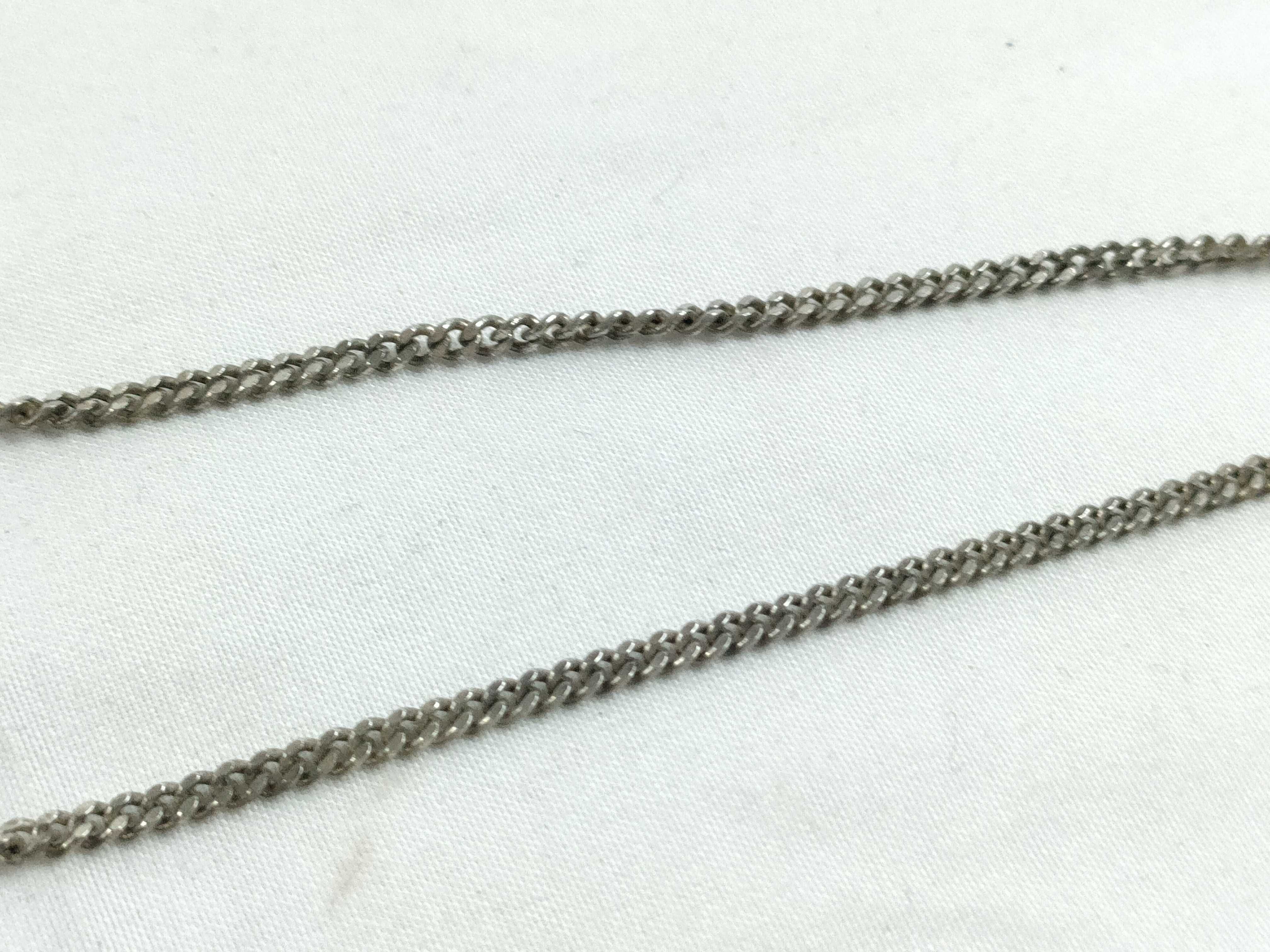 Cutout G Plate Necklace, 925 Sterling Silver, 15.2g — view 6