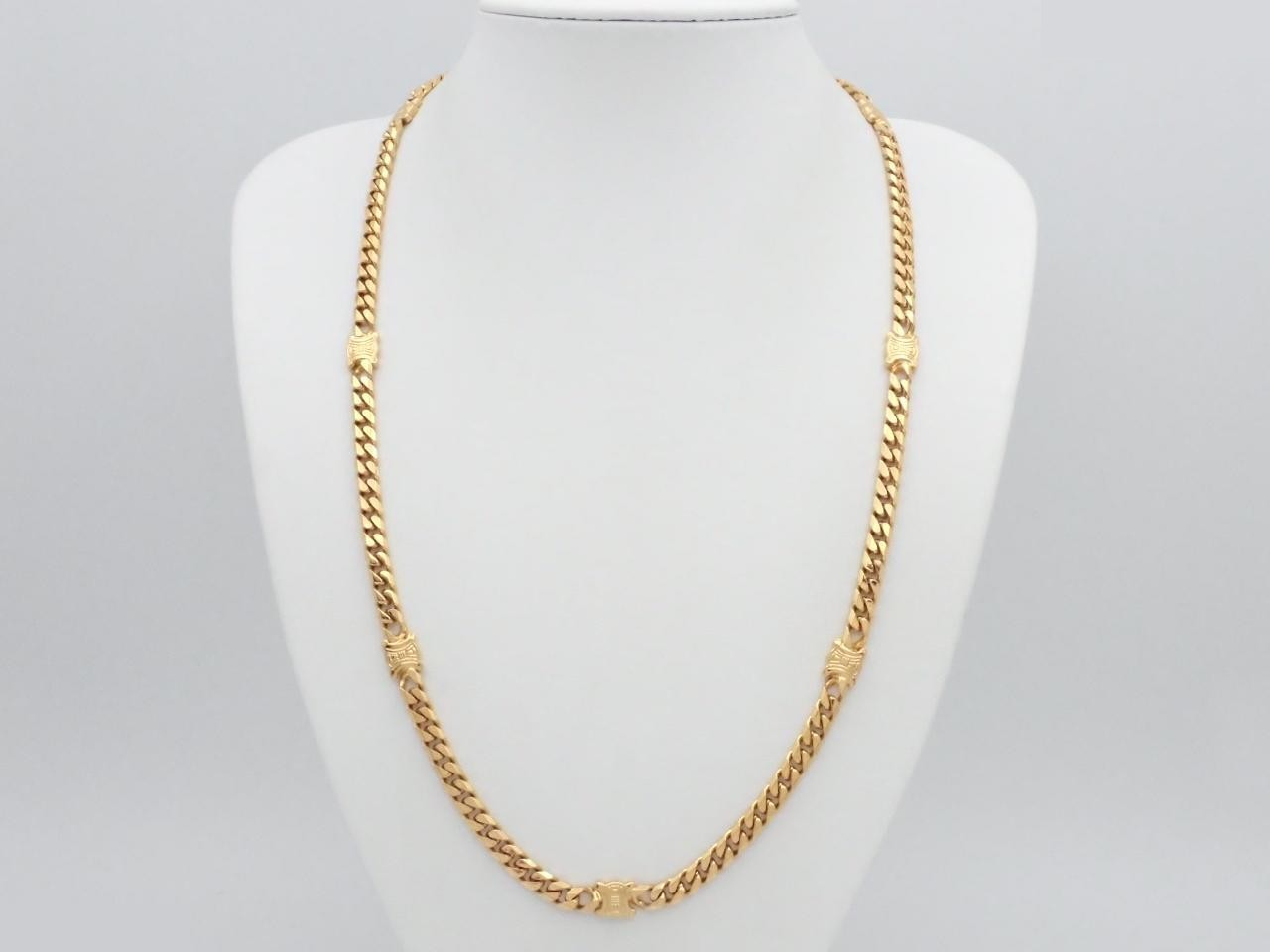 Triomphe necklace, gold, approximately 60cm in length. — view 3