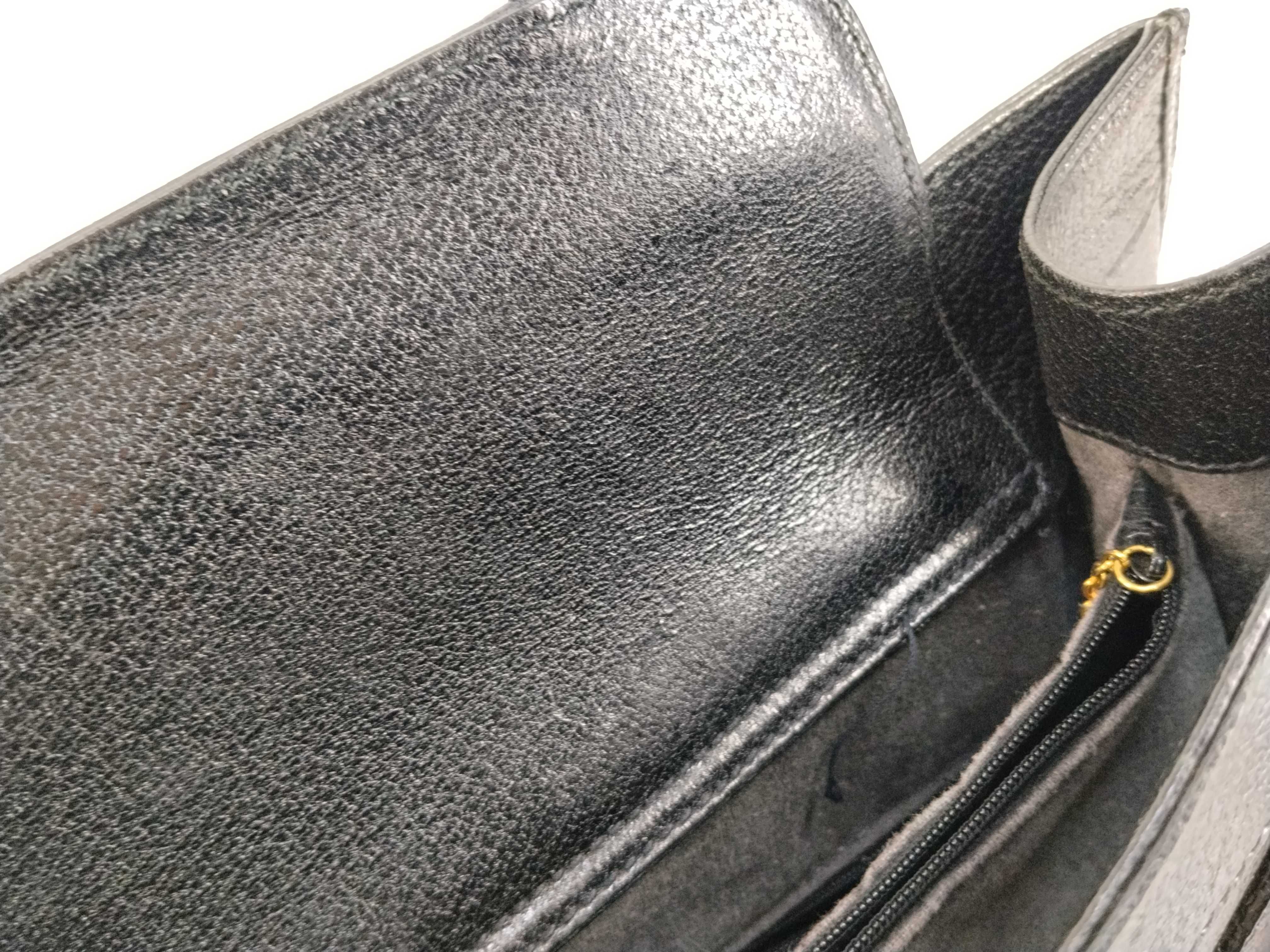 Bamboo Handbag, Leather, Black Handbag — view 9
