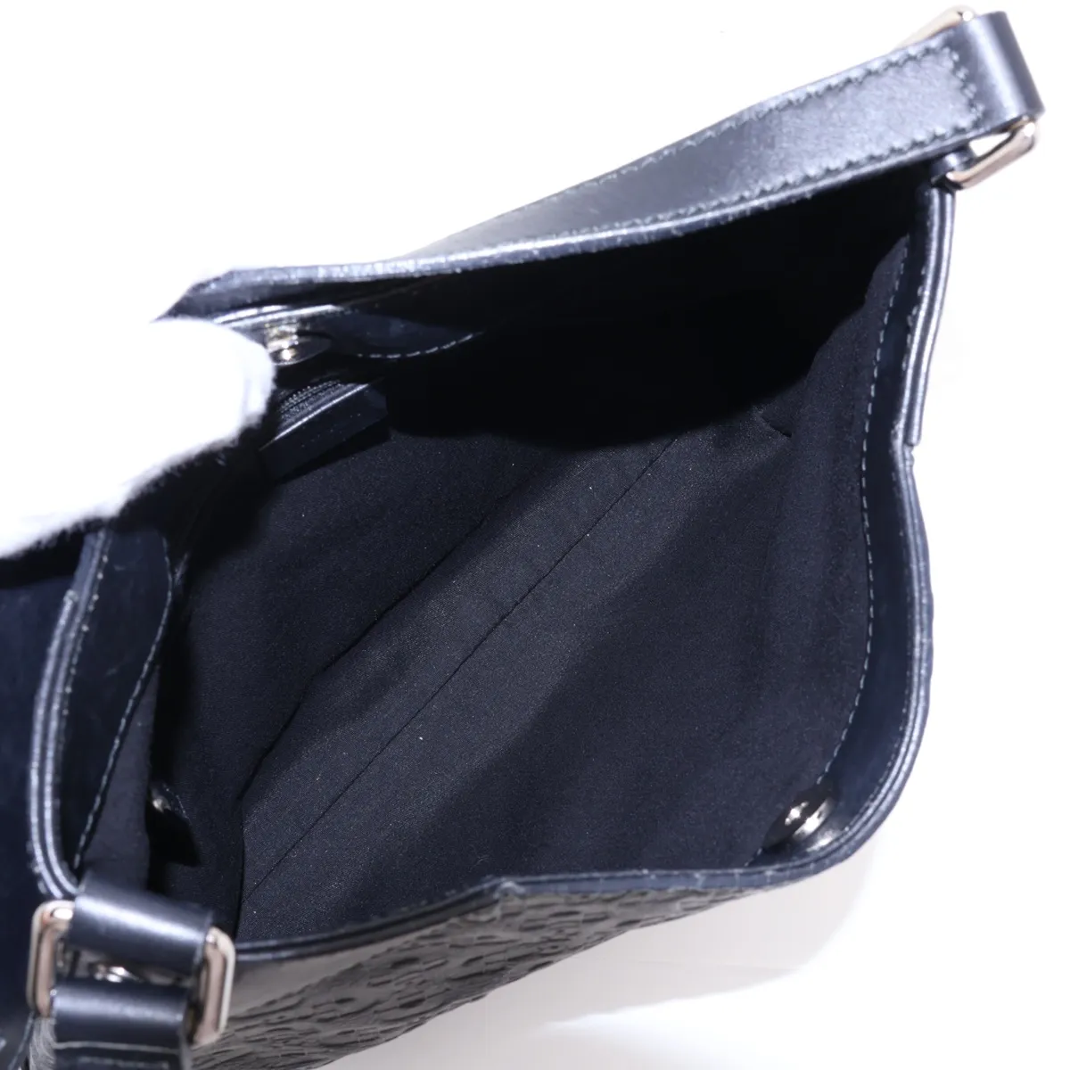 Horsebit Leather Shoulder Bag, Black, 272386 (Outlet) — view 7