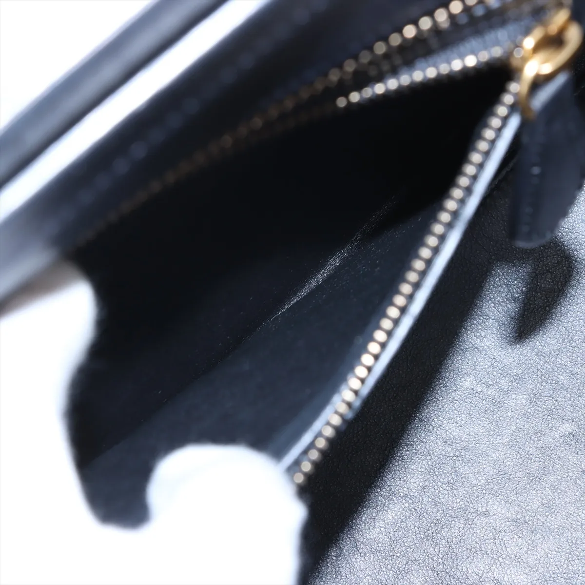 Luggage Micro Shopper Leather x Felt Handbag Black x Green — view 8