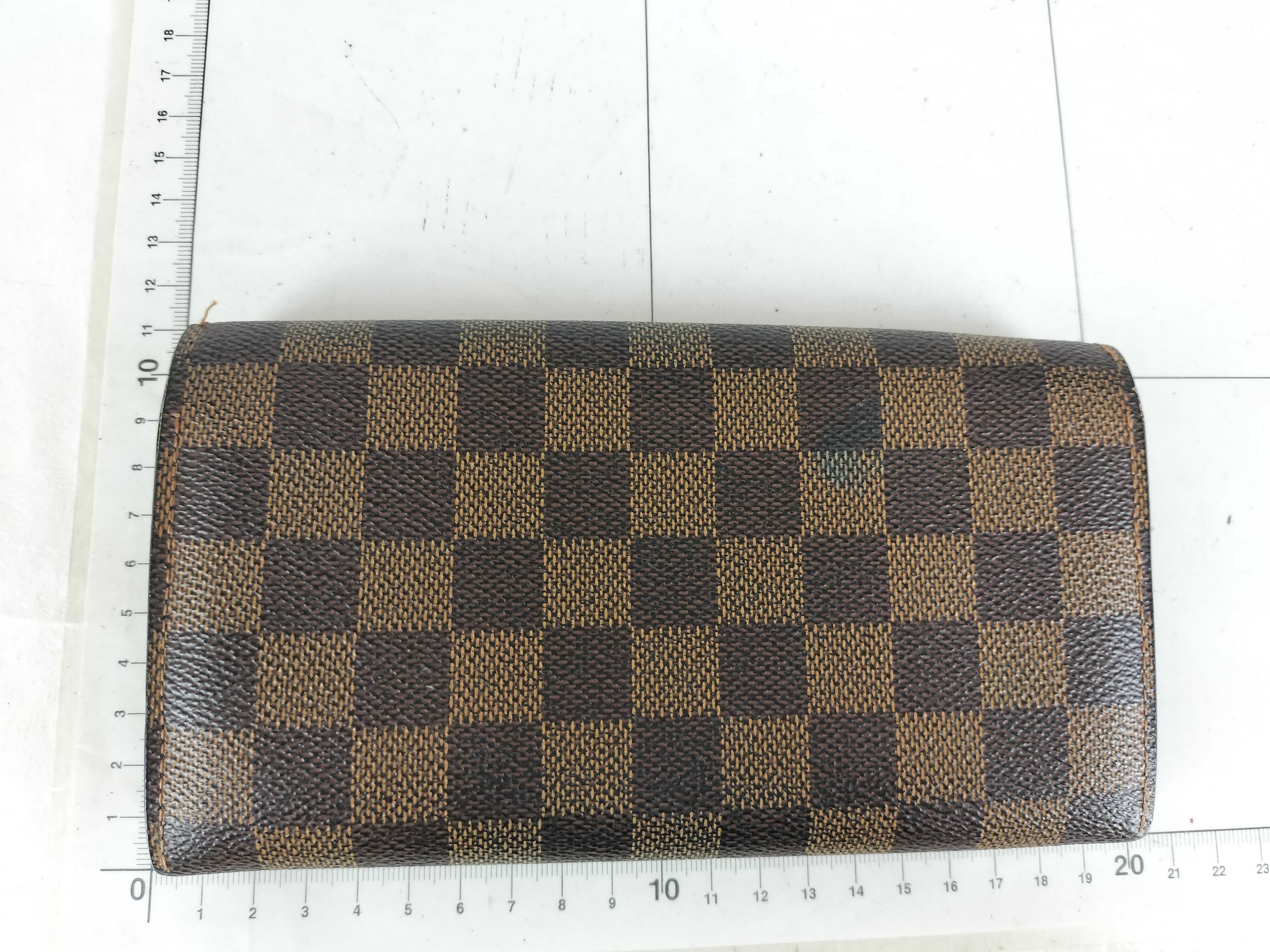 Damier Louis Vuitton Damier Portefeuille Sarah NM2 Long Wallet N61734 Ebene N61734 CA3017 Wallet — view 2