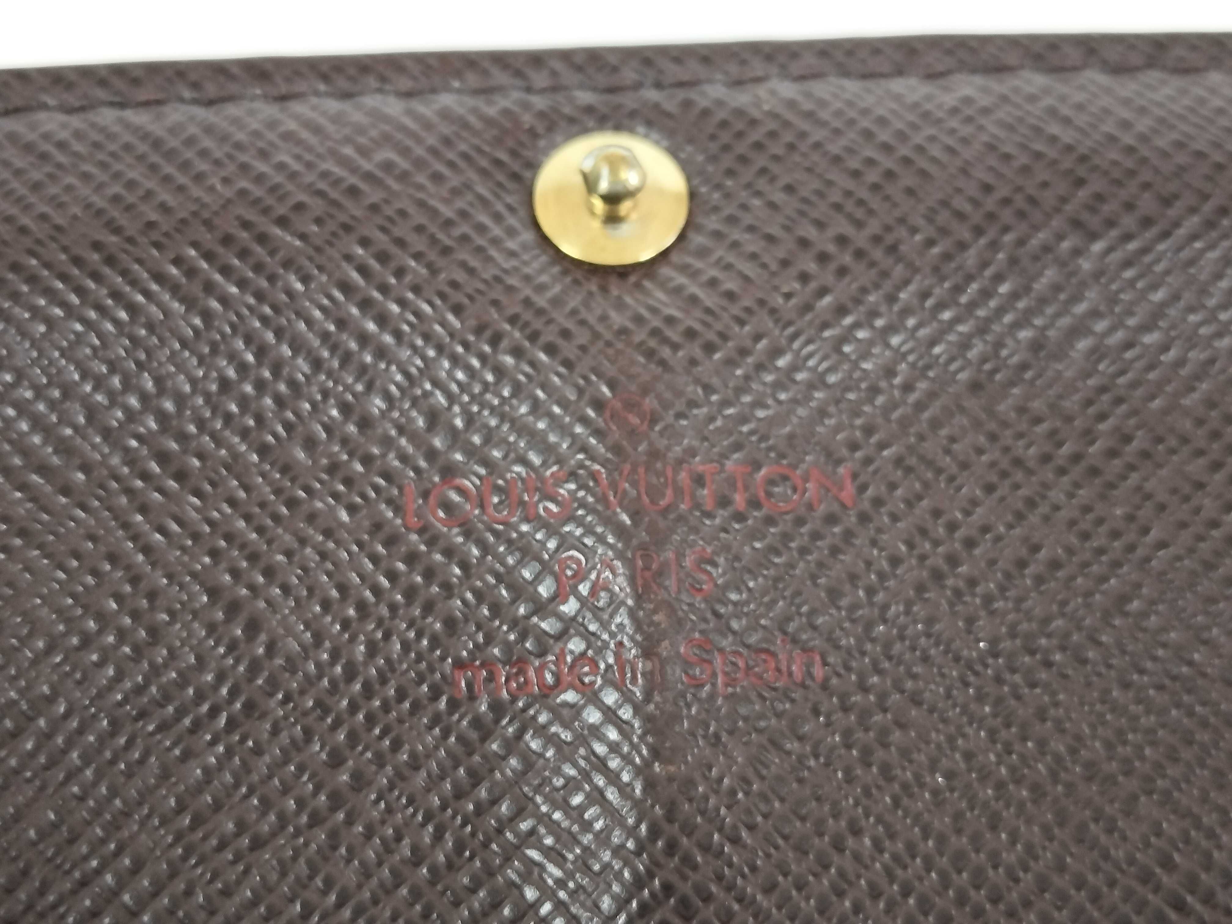 Damier Louis Vuitton Damier Portefeuille Sarah NM2 Long Wallet N61734 Ebene N61734 CA3017 Wallet — view 15