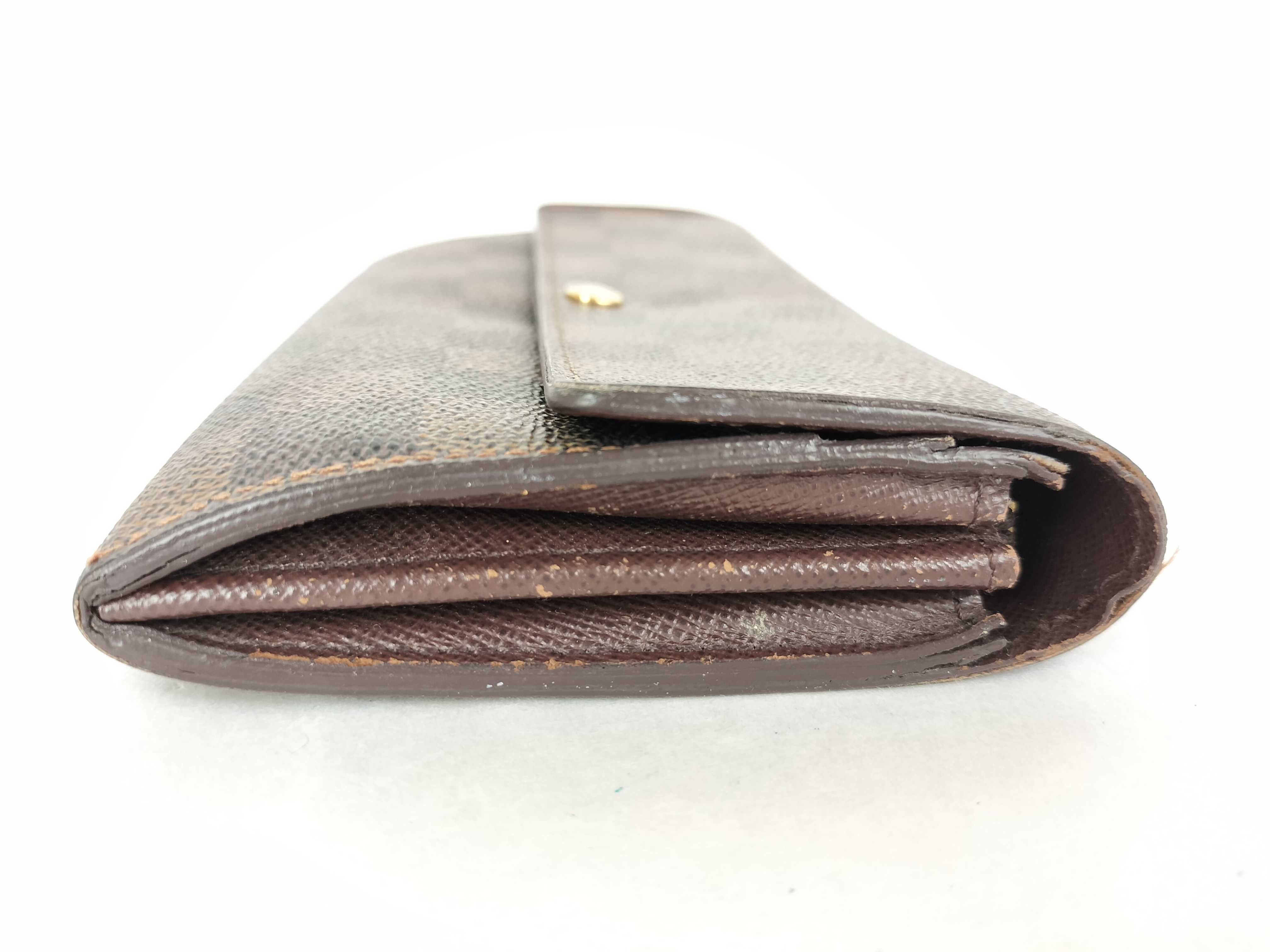 Damier Louis Vuitton Damier Portefeuille Sarah NM2 Long Wallet N61734 Ebene N61734 CA3017 Wallet — view 5