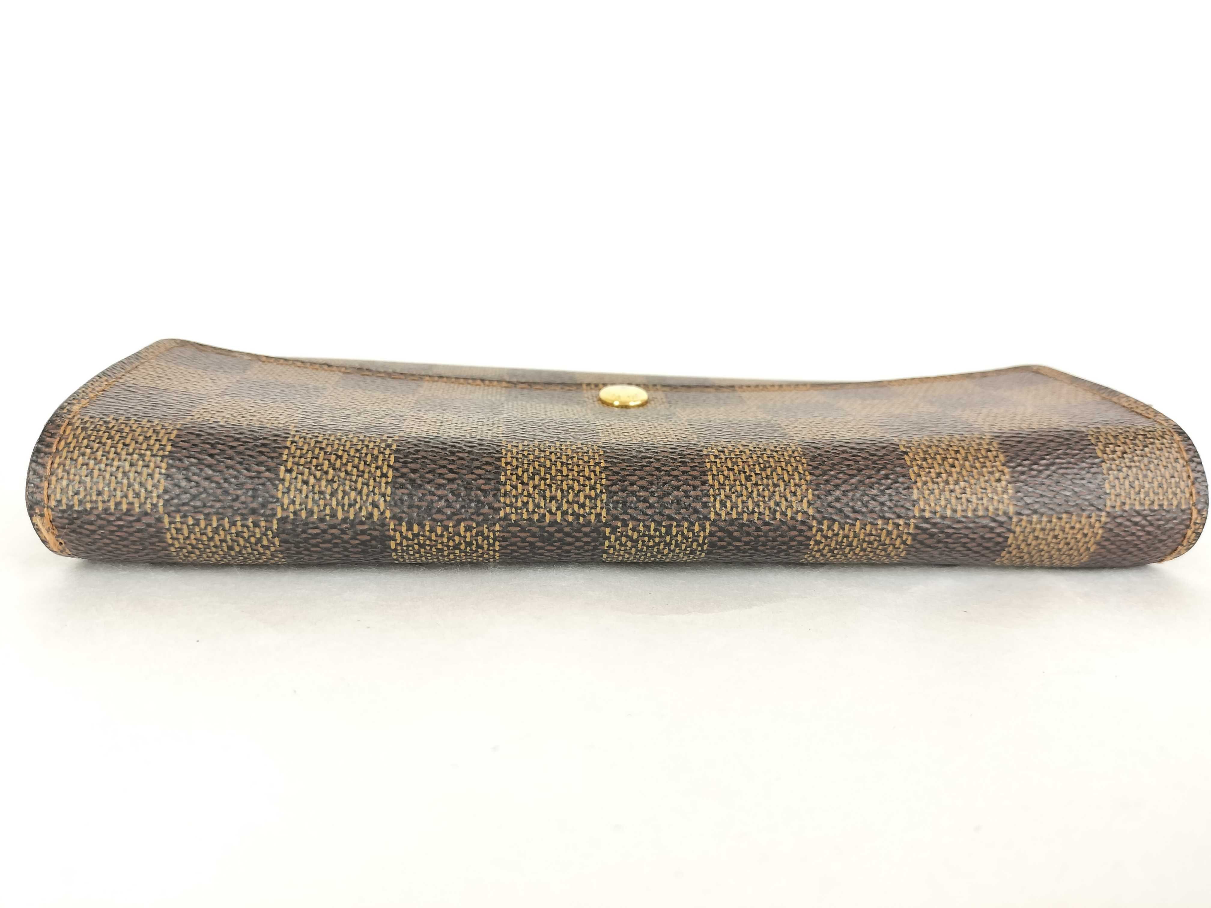 Damier Louis Vuitton Damier Portefeuille Sarah NM2 Long Wallet N61734 Ebene N61734 CA3017 Wallet — view 6