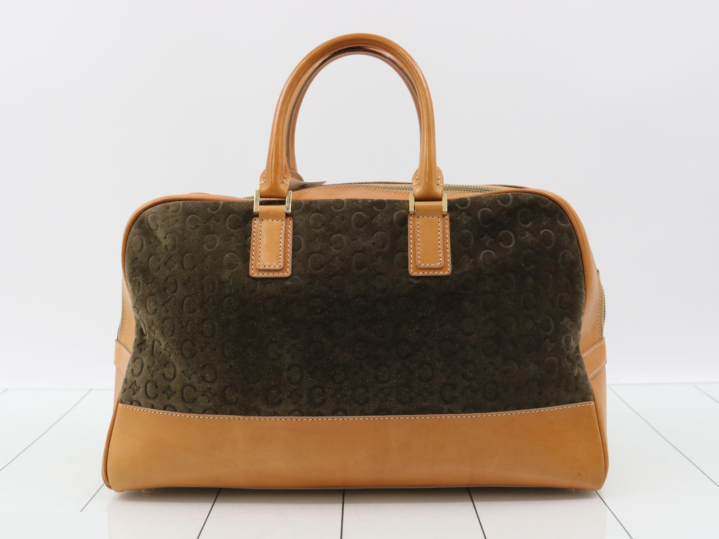 Sulky C Suede Combination Boston Bag