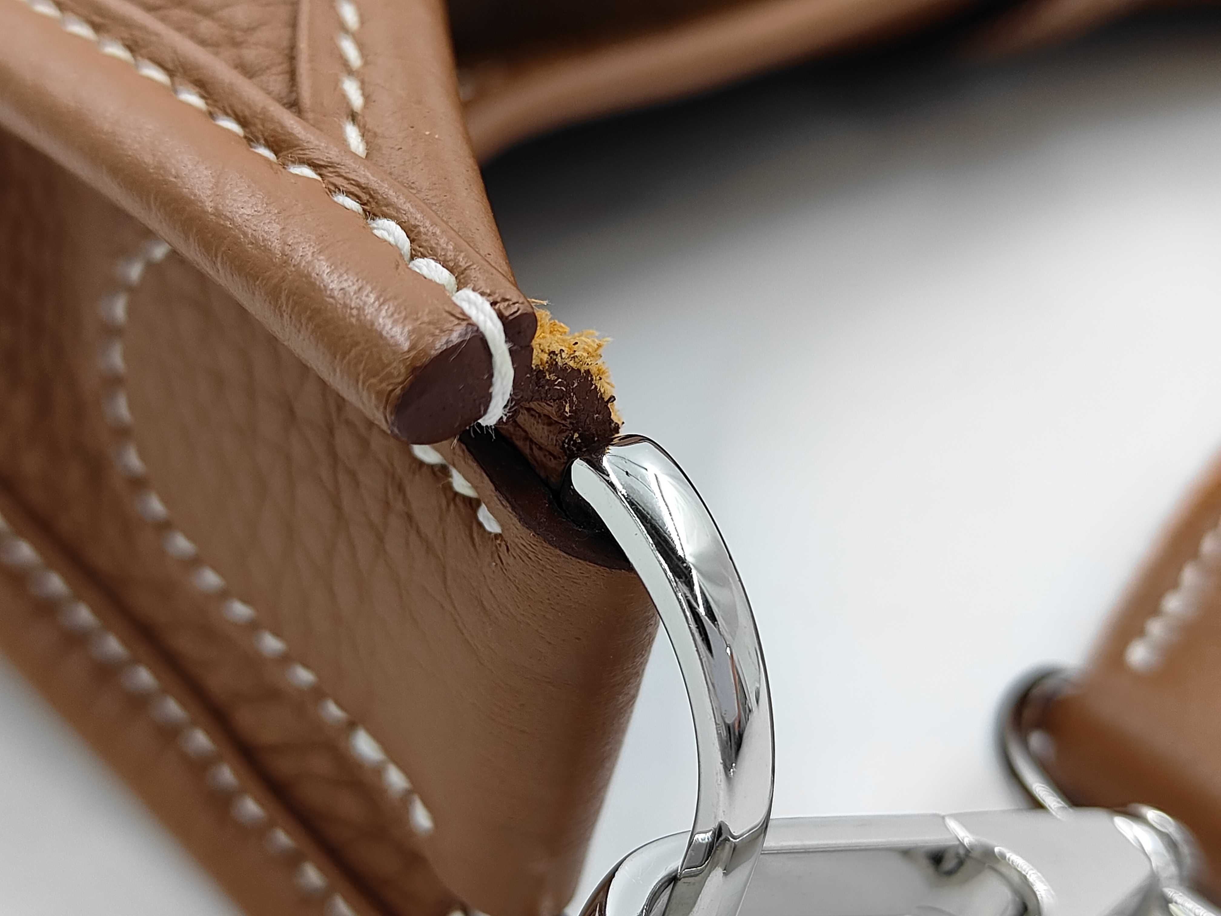Evelyne 3PM Taurillon leather, gold, silver hardware, K stamp, shoulder bag — view 7