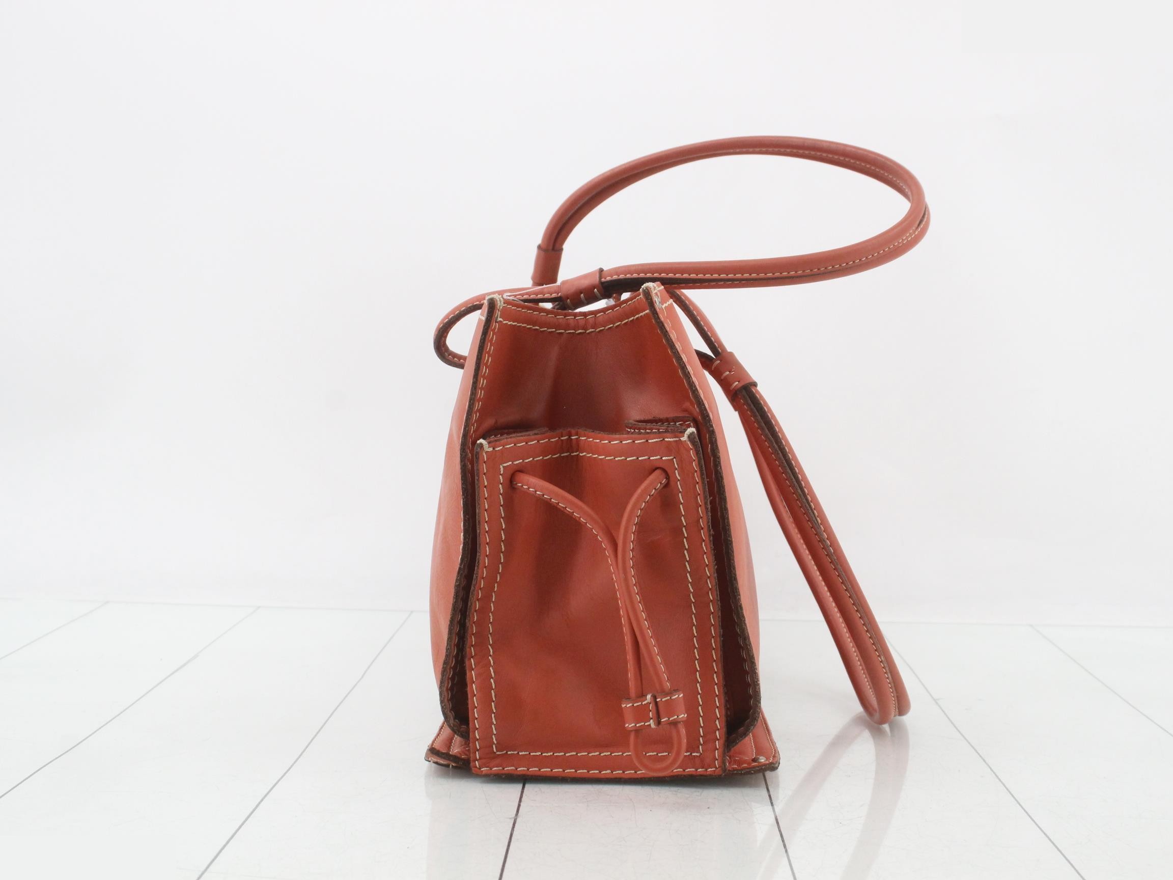 Anagram Tote Bag Shopper, Perforated, Orange, 290703 — view 3