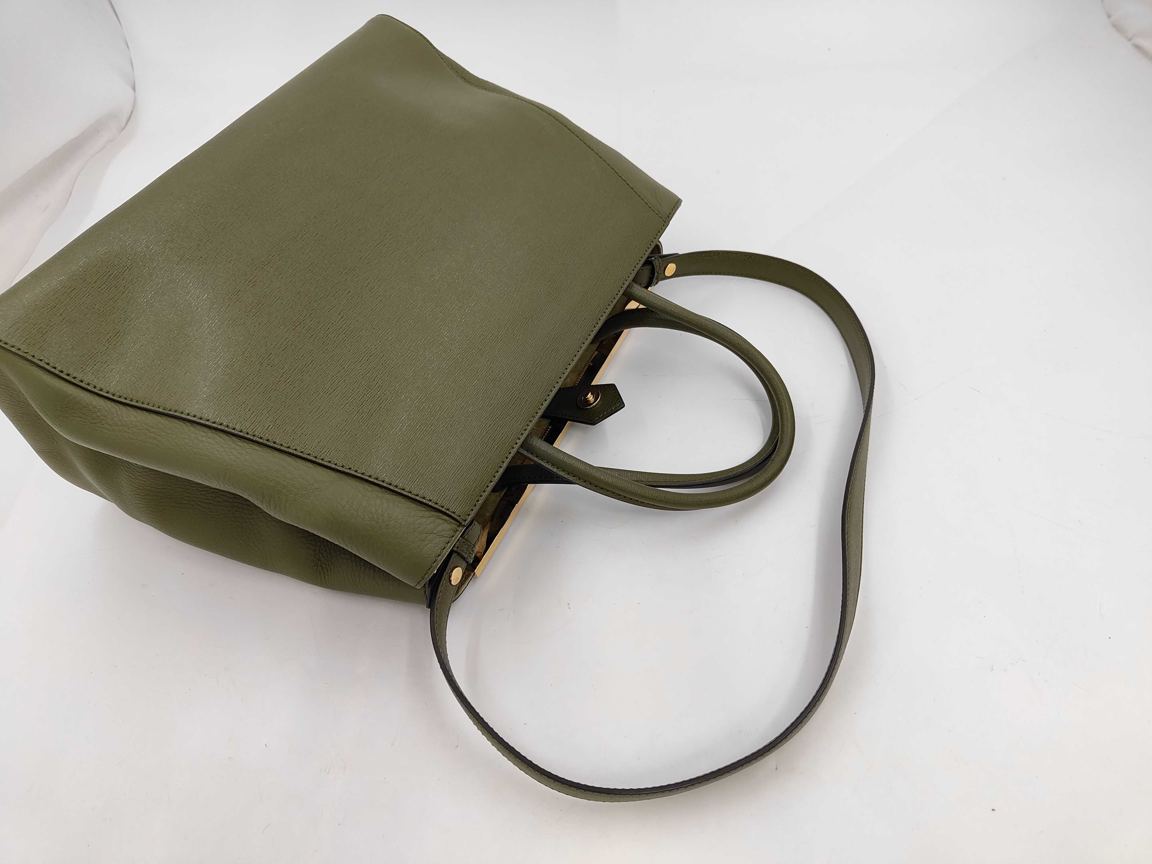 2Jours Green Leather Tote Bag 8BH253 Tote Bag — view 5