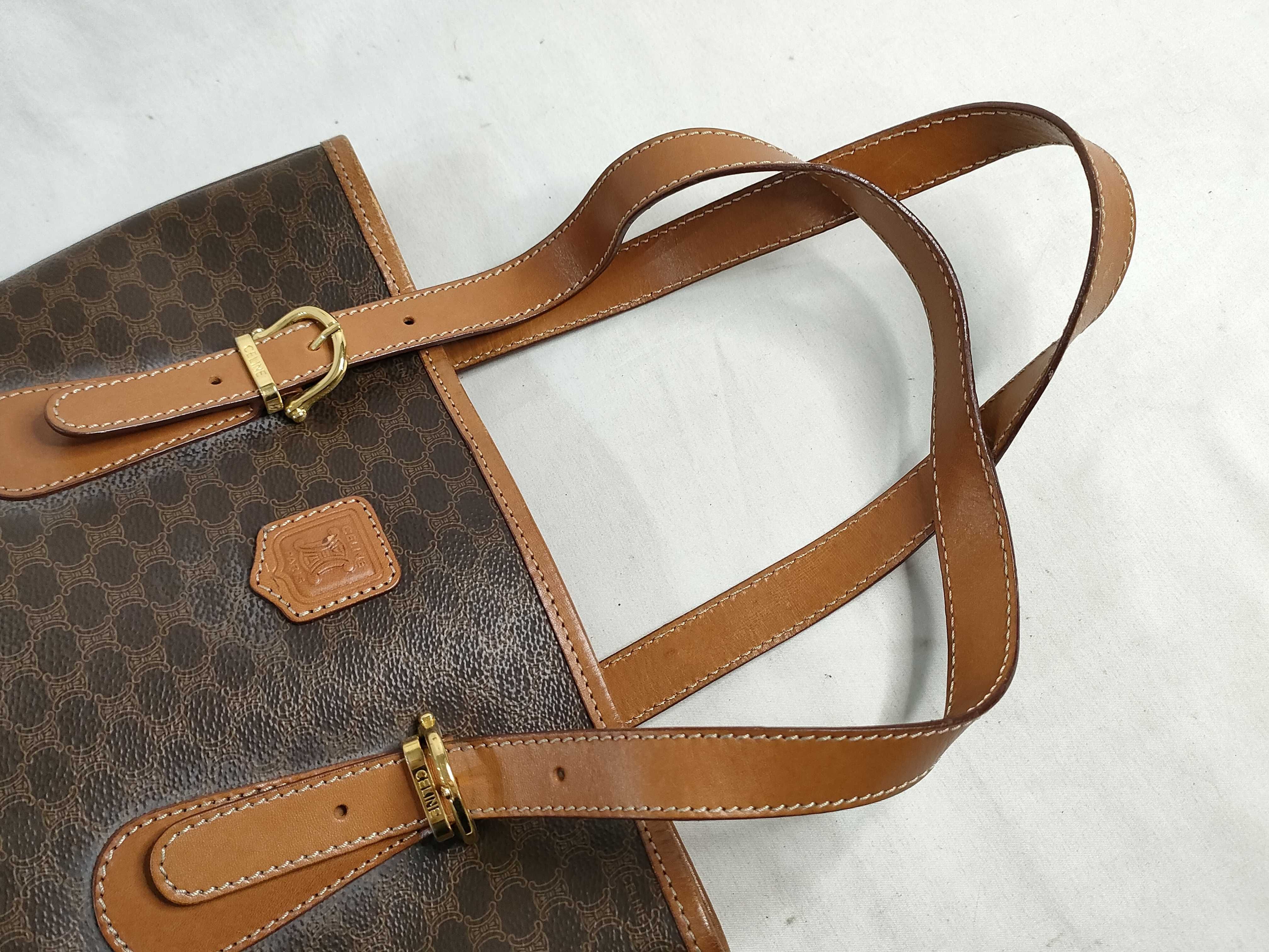 Macadam PVC x Leather Tote Bag, Brown Tote Bag — view 3
