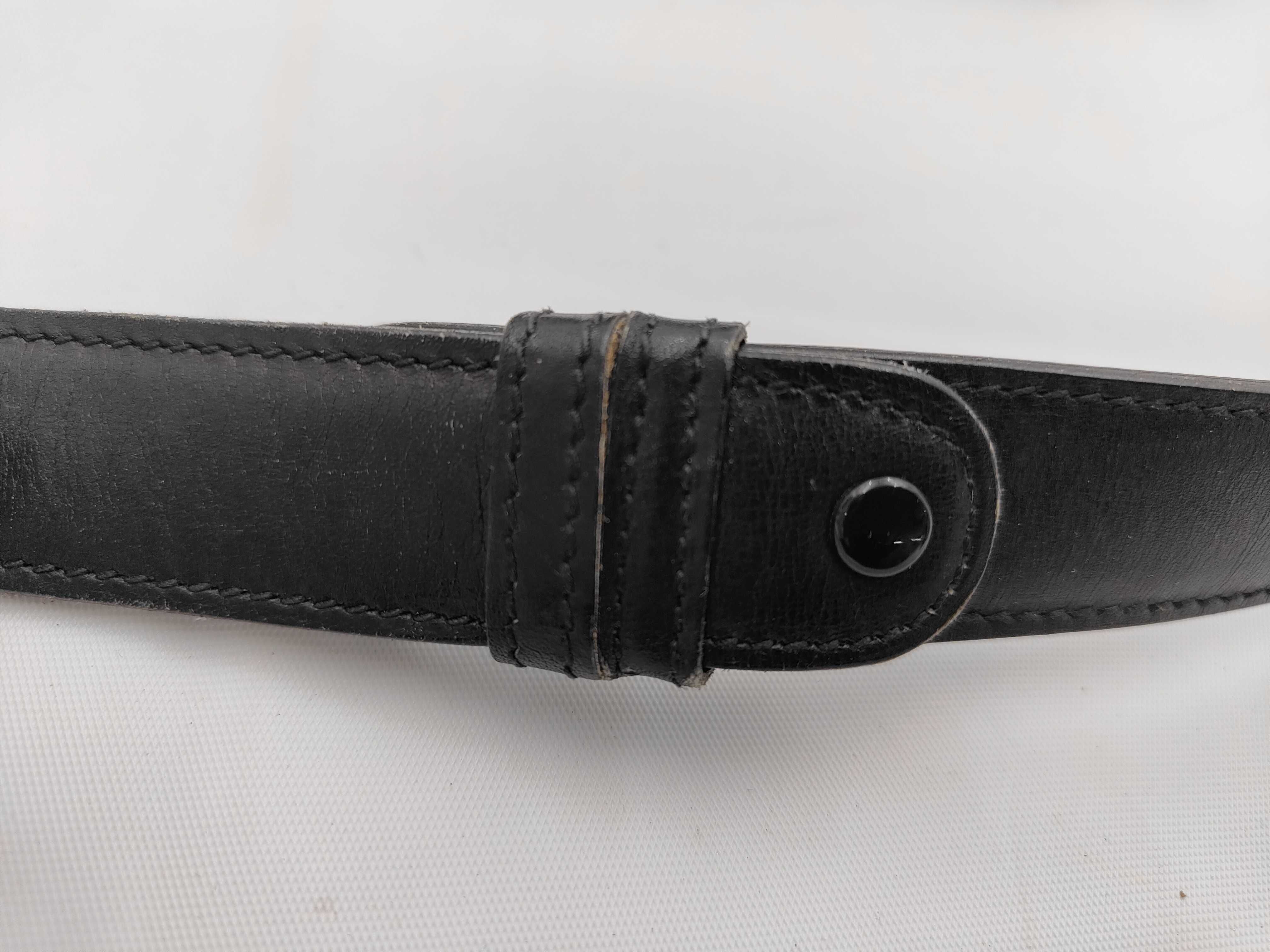 Leather Shoulder Bag, Black — view 4