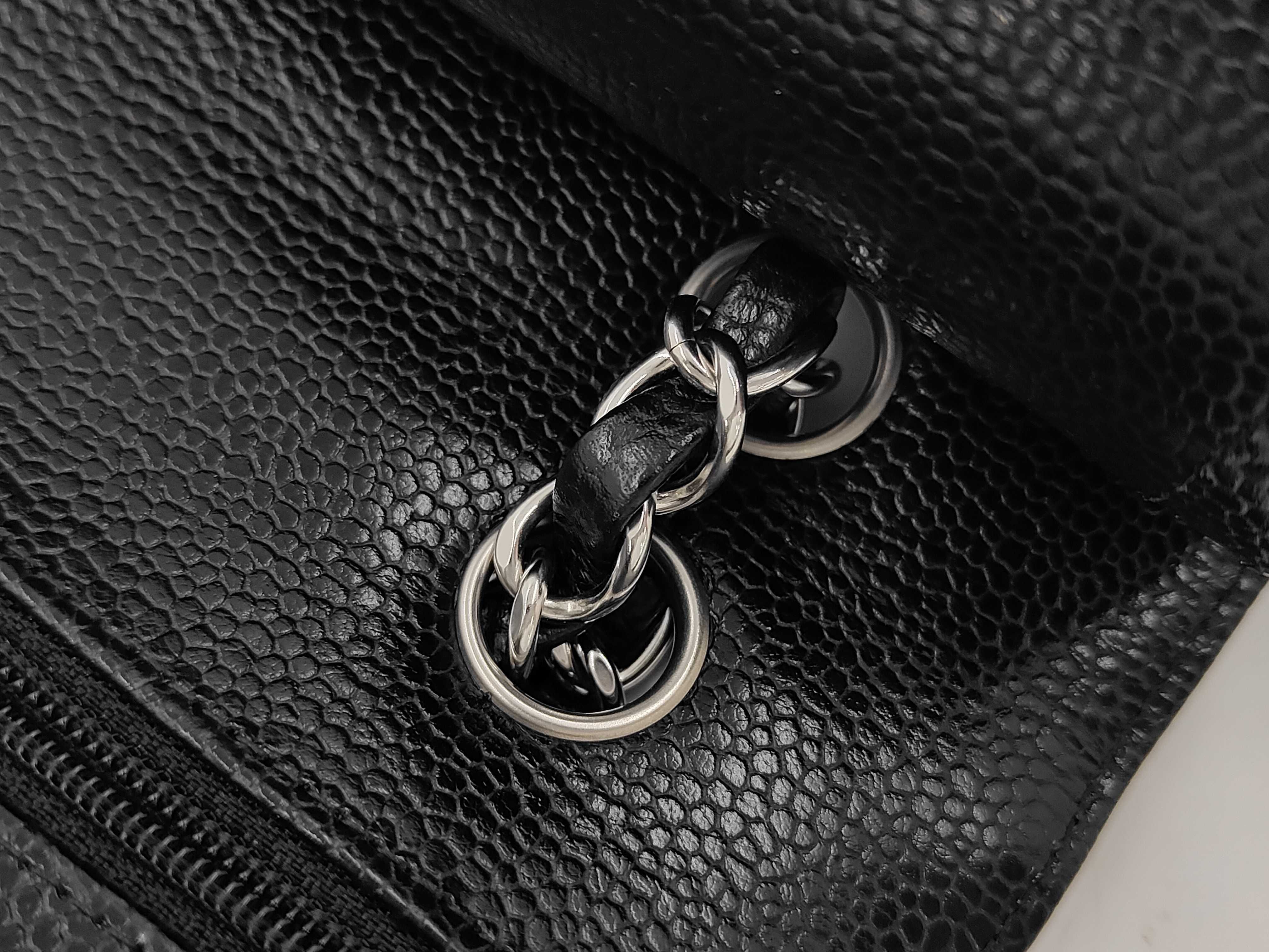 Matelassé Chain Shoulder Bag, Caviar Leather Shoulder Bag — view 7