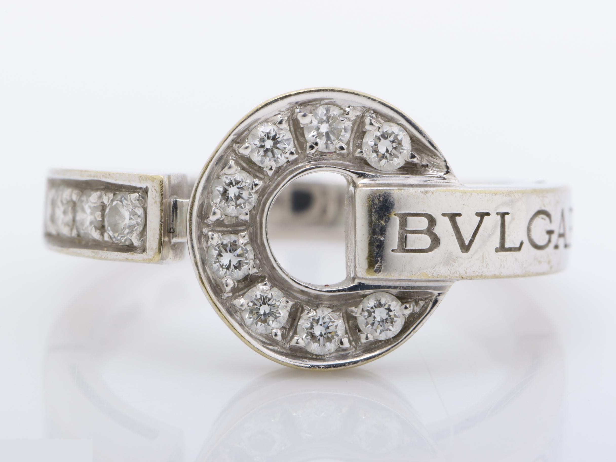 (precious metal) ring, 750WG, 5.3g, size #10 — view 2