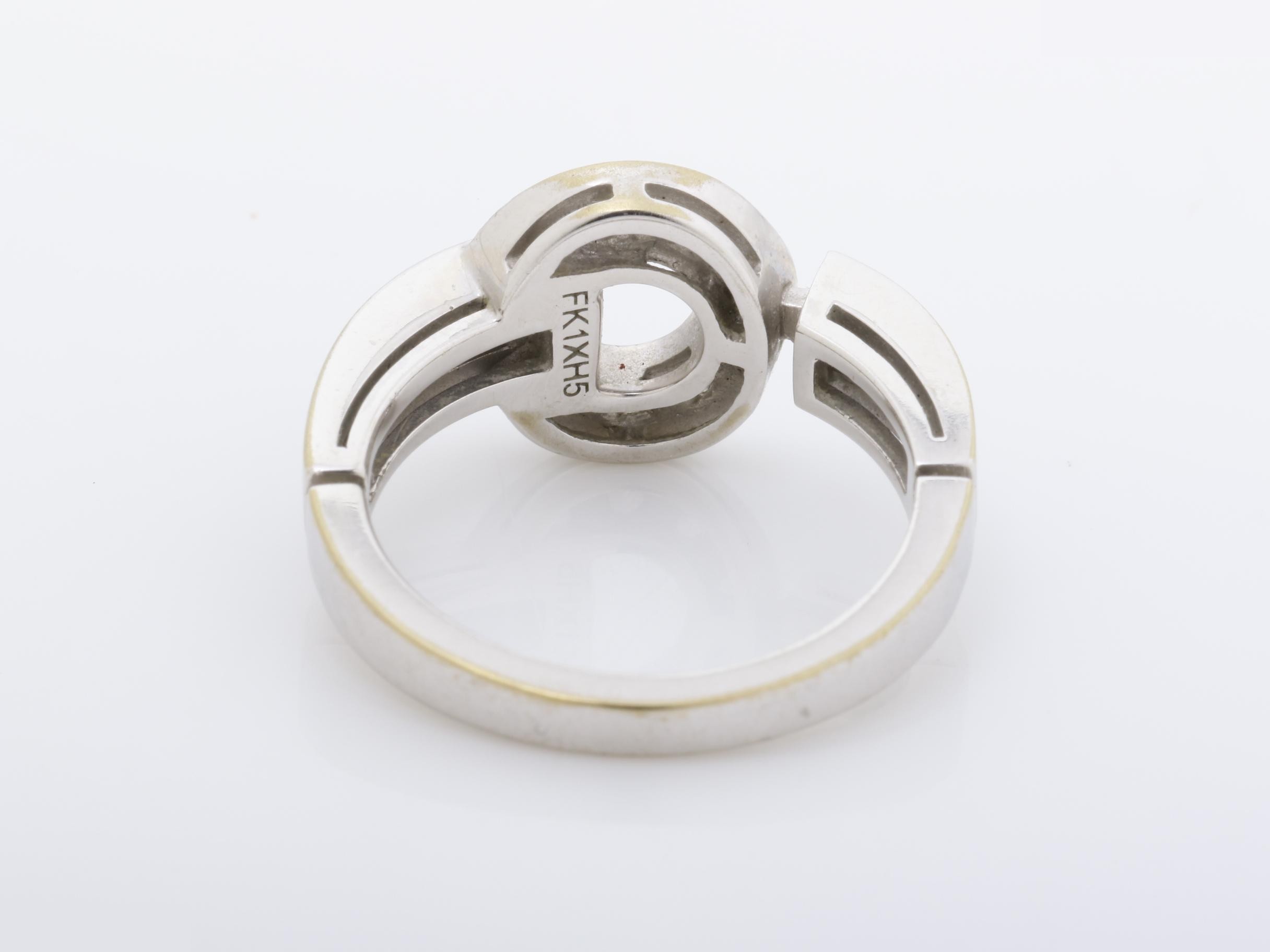 (precious metal) ring, 750WG, 5.3g, size #10 — view 4