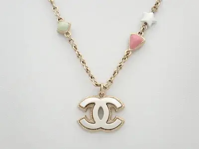 A19P Coco Mark Star Necklace, Chain approx. 46cm