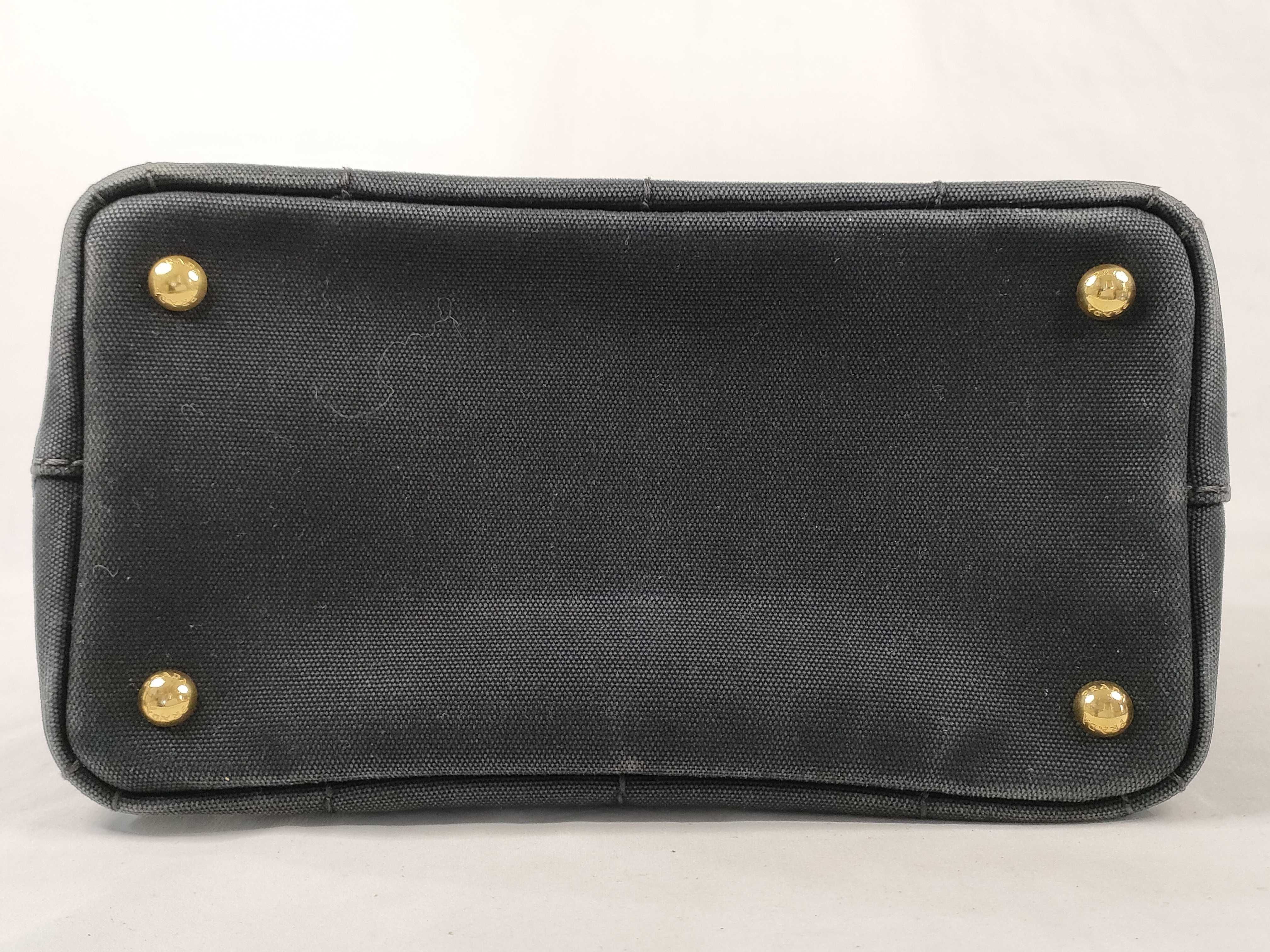 Canapa Mini Tote Bag, Black, No Straps, 1BG439 Tote Bag — view 7
