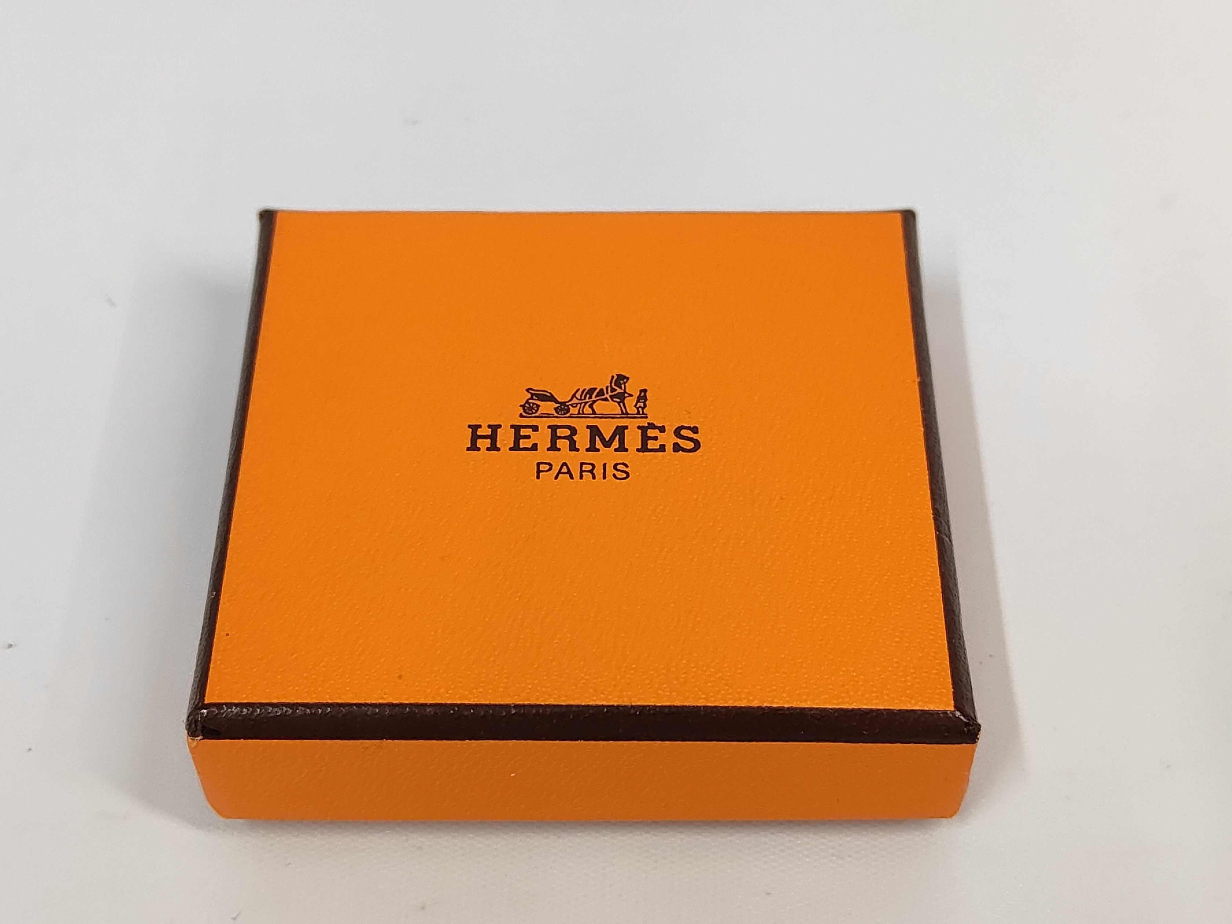 Enamel Border Earrings, Multicolor x Gold Hardware, Hermes Earrings — view 9