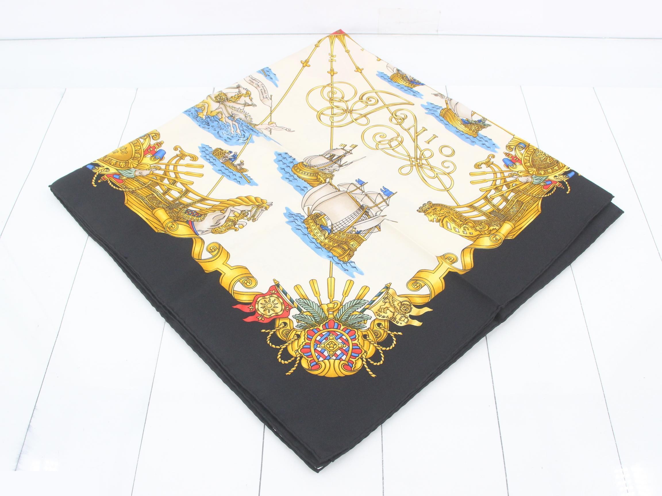Carre 90 "Sailboat of Light" Silk Scarf — view 2
