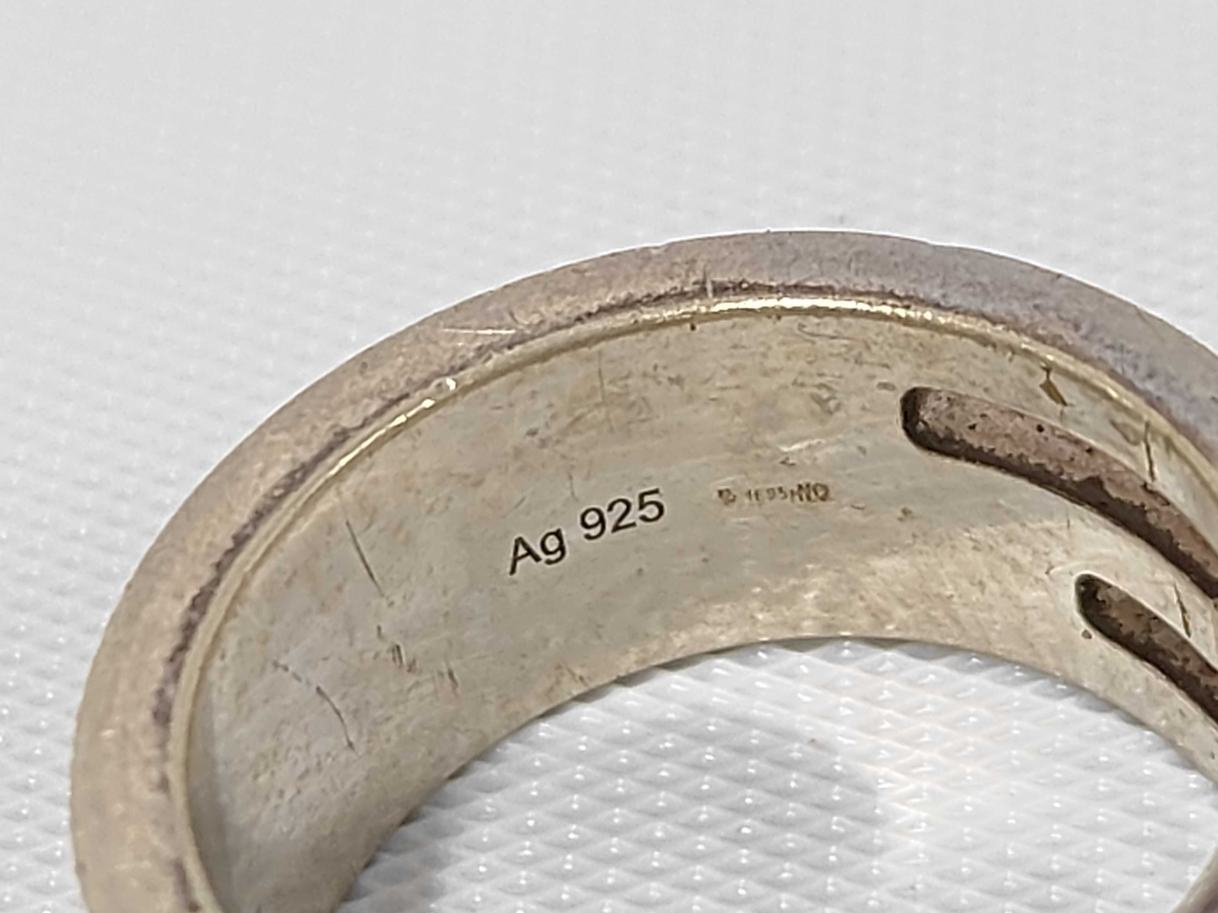 Branded G Ring, Sterling Silver 925, Size 10 — view 5