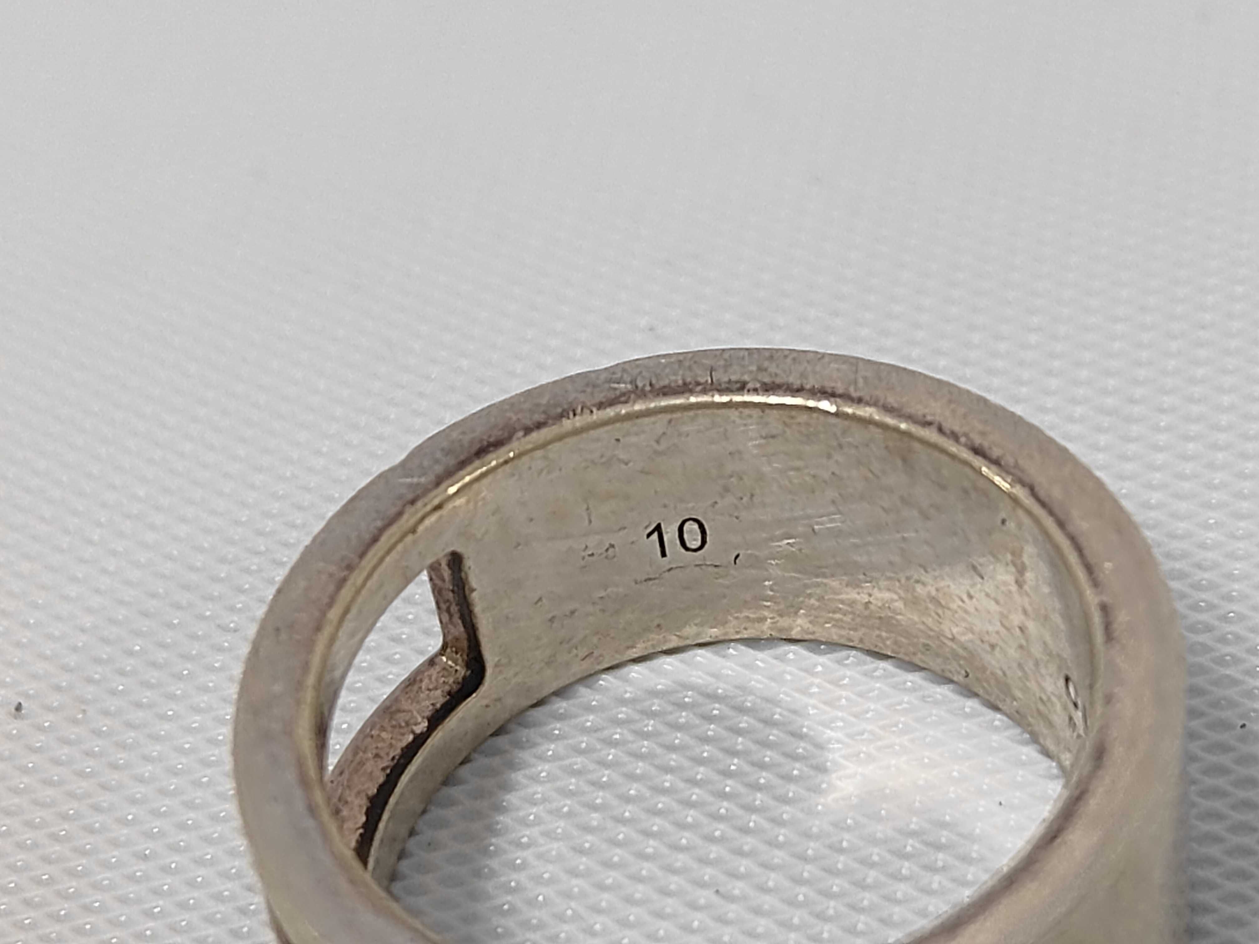 Branded G Ring, Sterling Silver 925, Size 10 — view 7