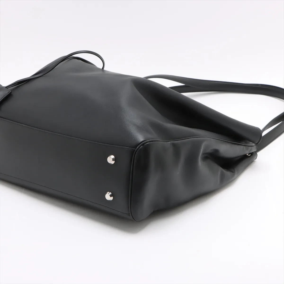 Rodeo Leather Tote Bag, Black, 827664 — view 3