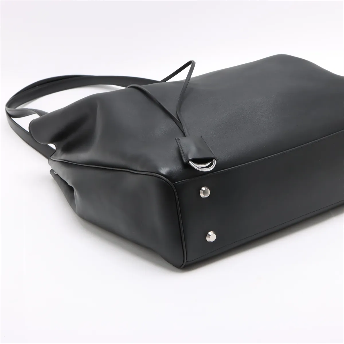 Rodeo Leather Tote Bag, Black, 827664 — view 4