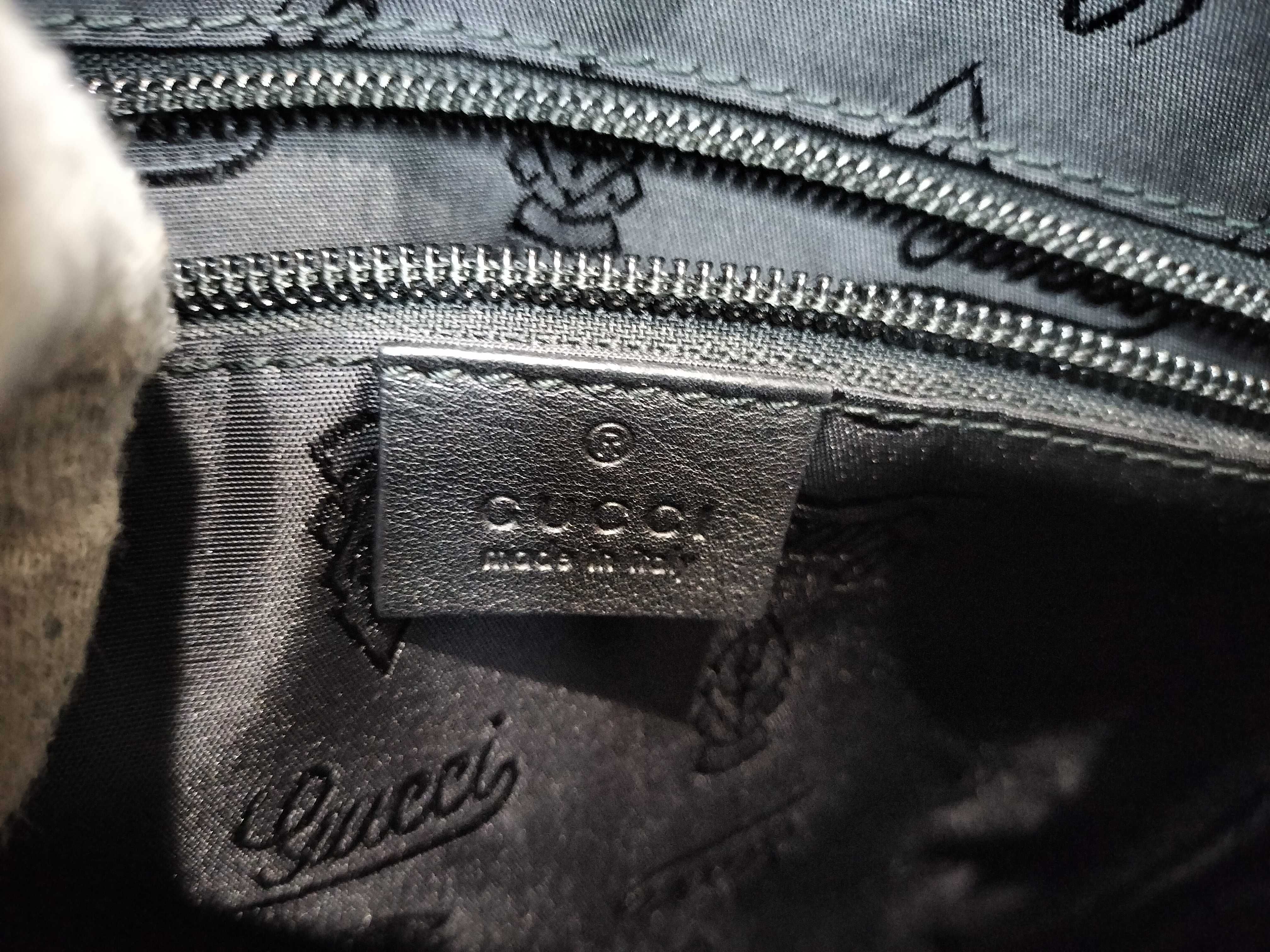 Logo Black Leather Shoulder Bag — view 12