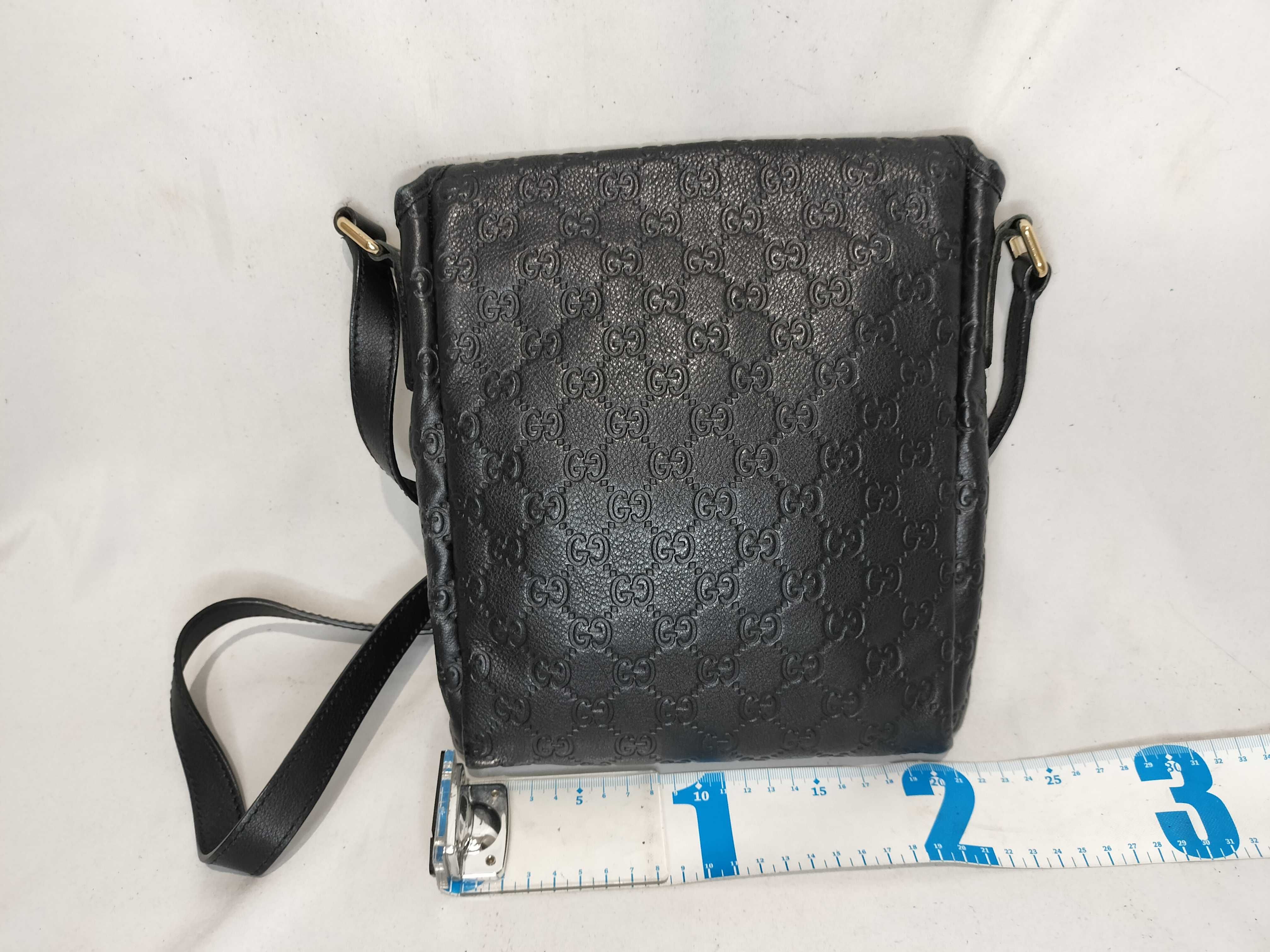 Logo Black Leather Shoulder Bag — view 3