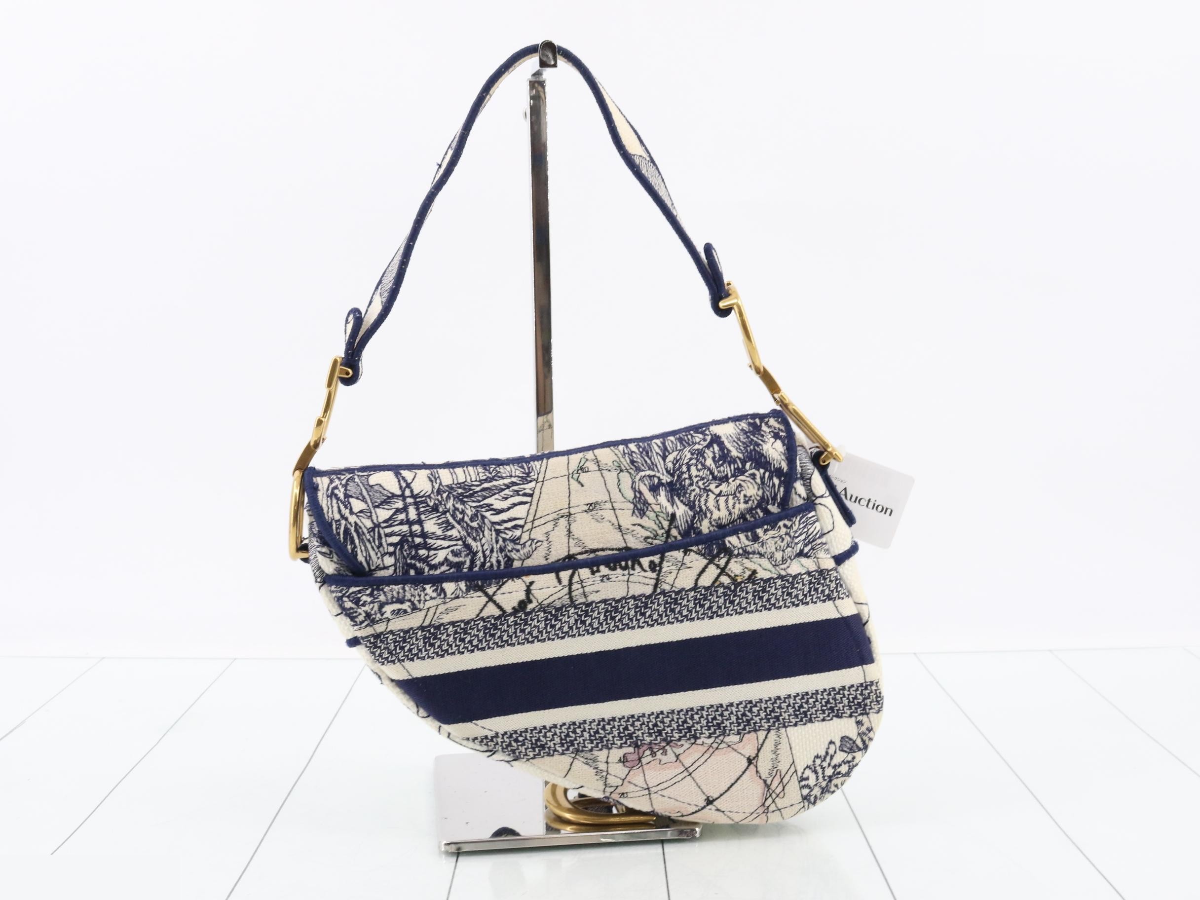 Saddle Around the World Canvas One-Shoulder Bag — view 2