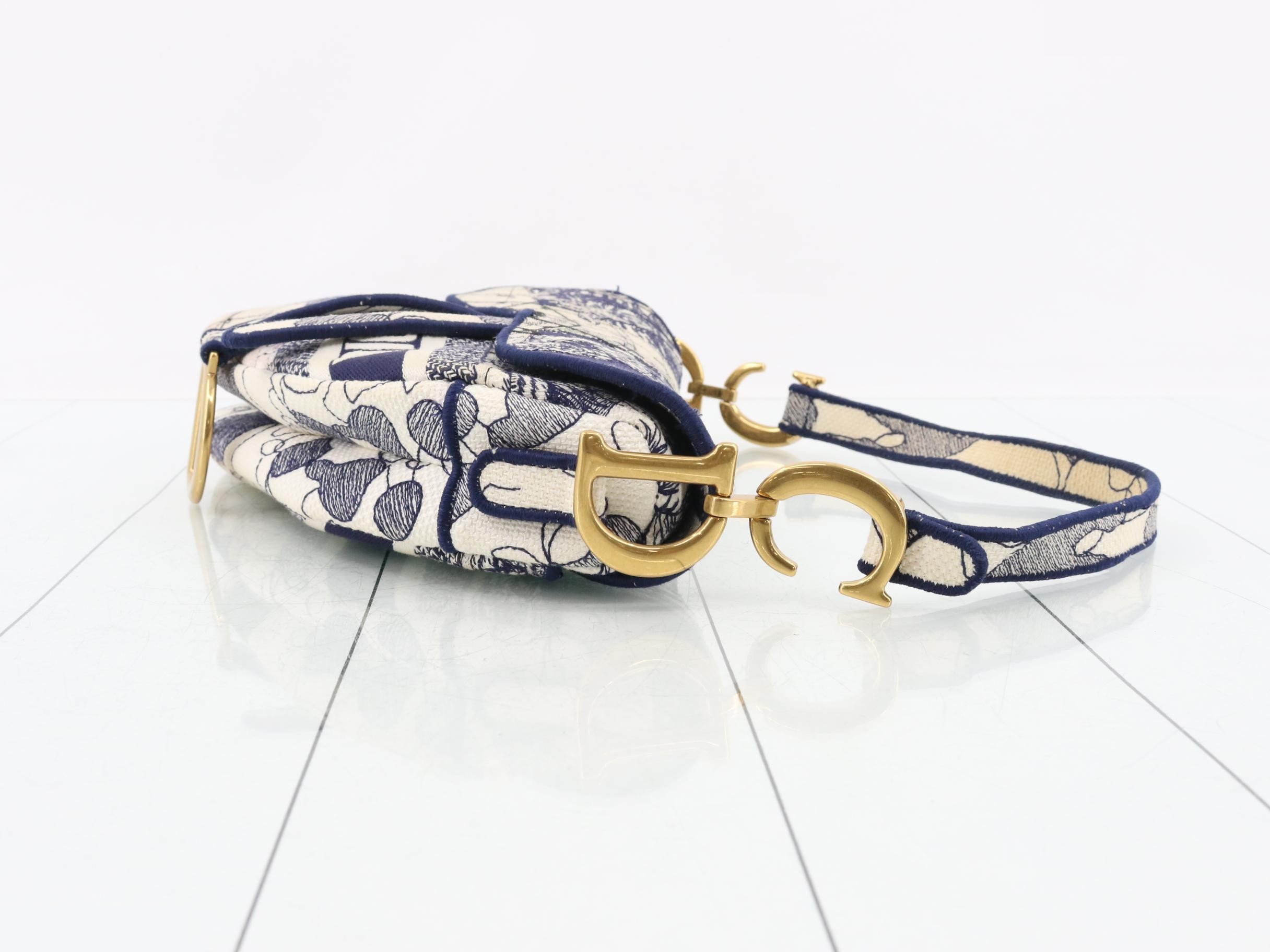 Saddle Around the World Canvas One-Shoulder Bag — view 3