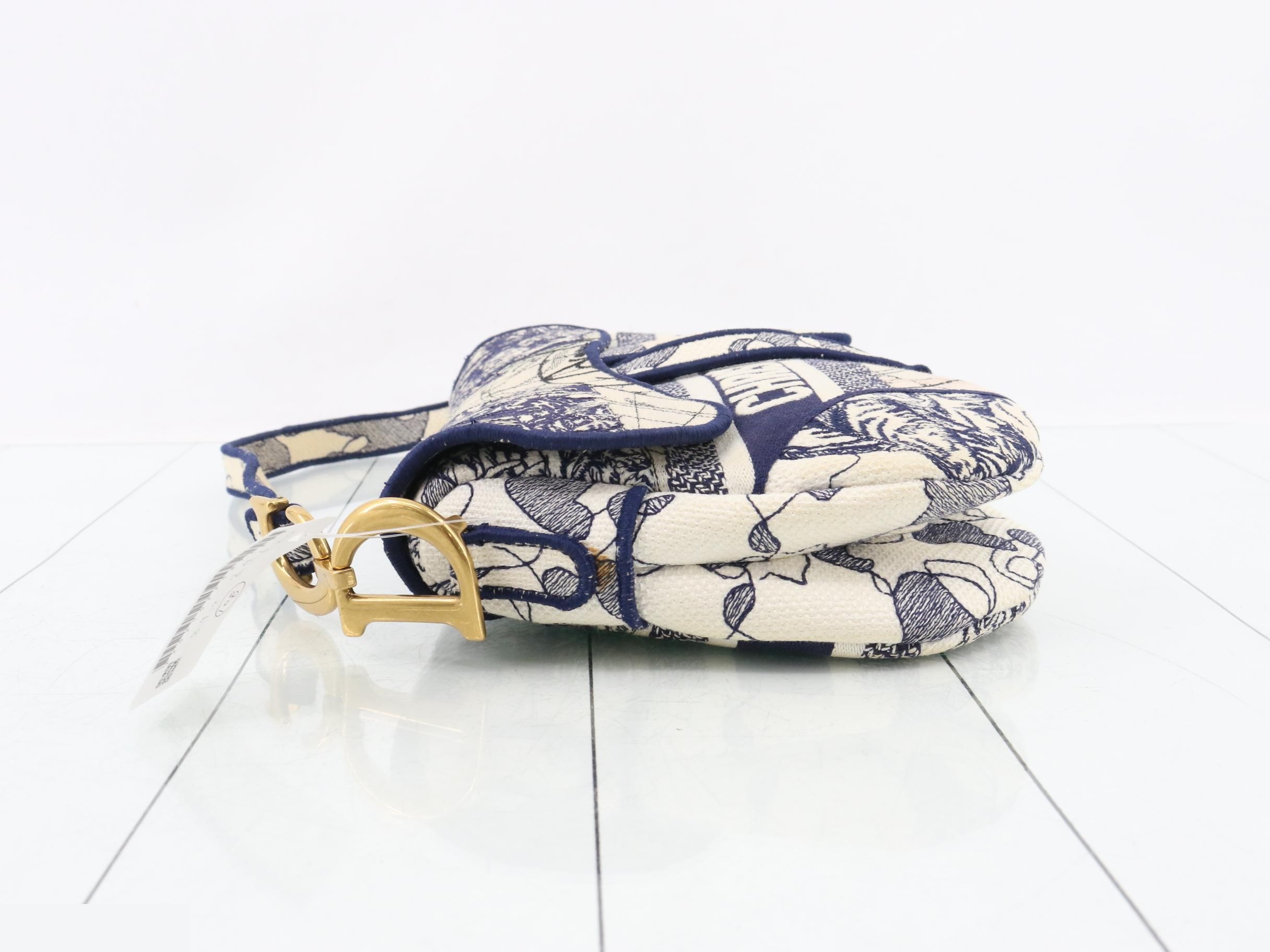 Saddle Around the World Canvas One-Shoulder Bag — view 4