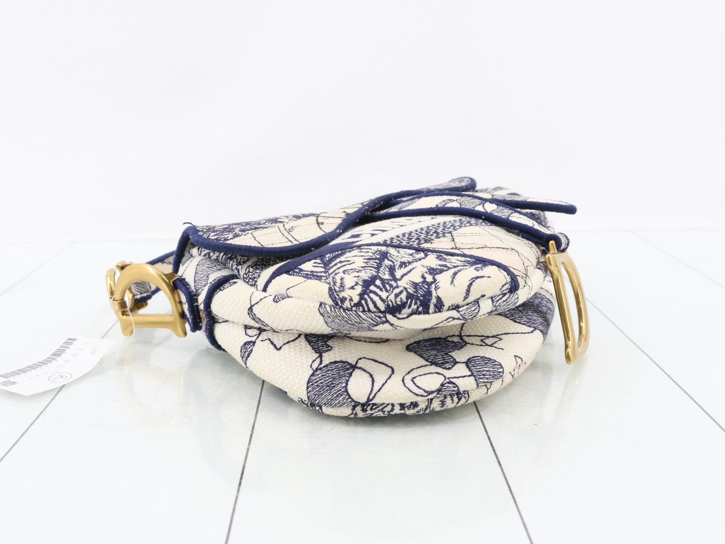 Saddle Around the World Canvas One-Shoulder Bag — view 5