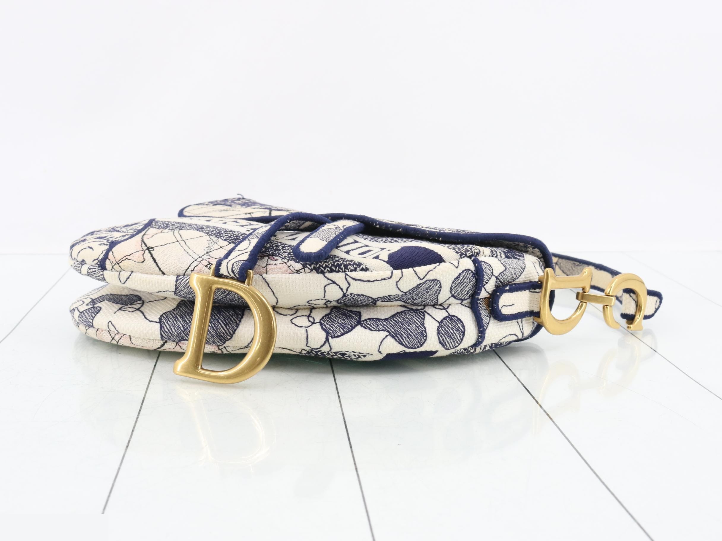Saddle Around the World Canvas One-Shoulder Bag — view 6
