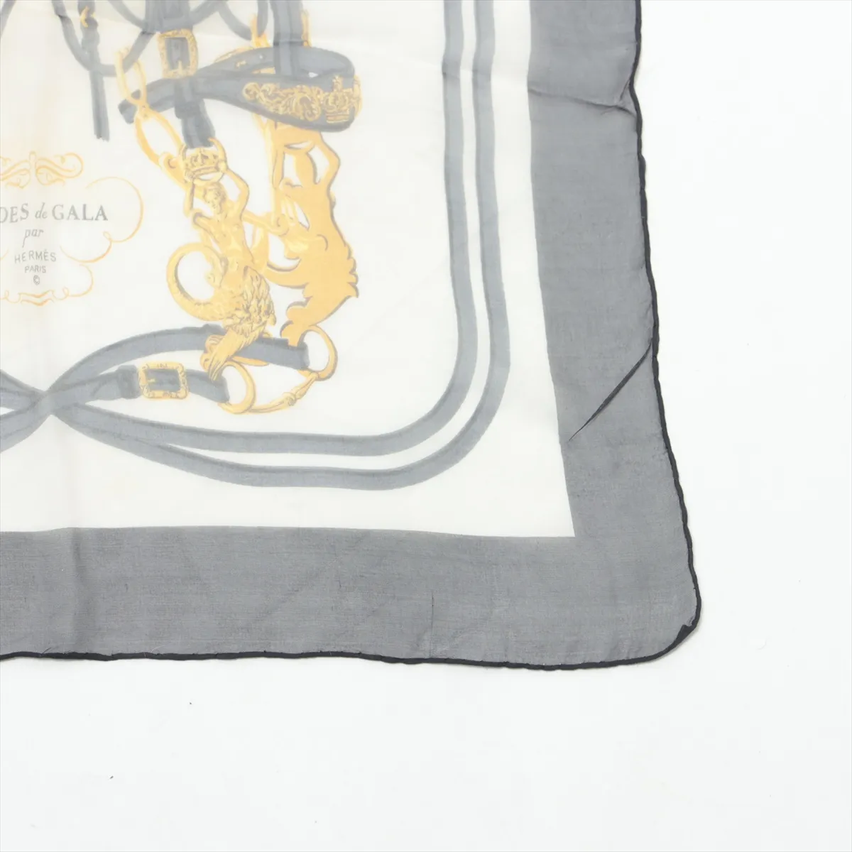 Muslin Scarf Silk Black — view 4