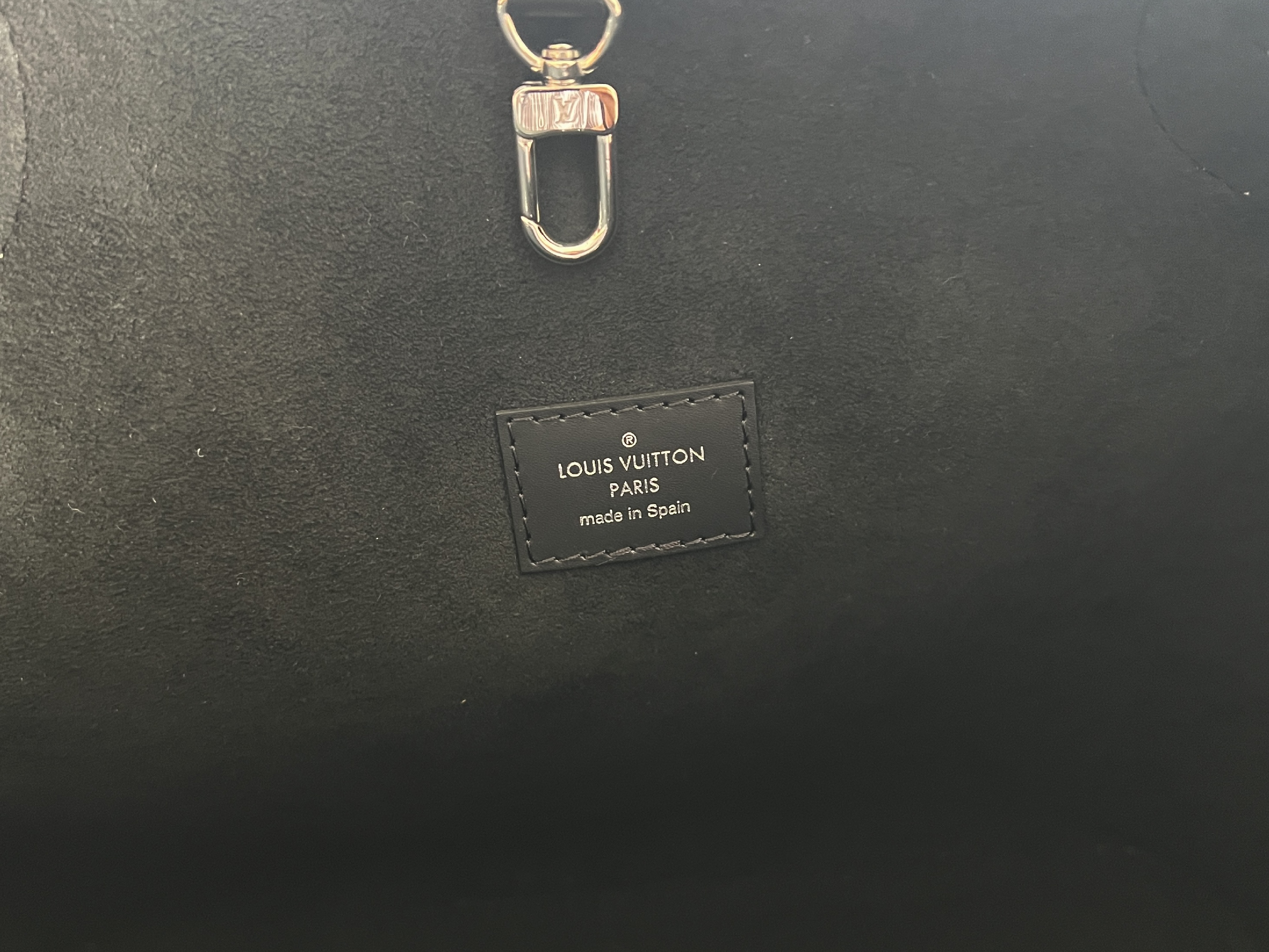 Epi Neverfull MM Leather Denim Blue Shoulder Bag Tote Bag — view 6