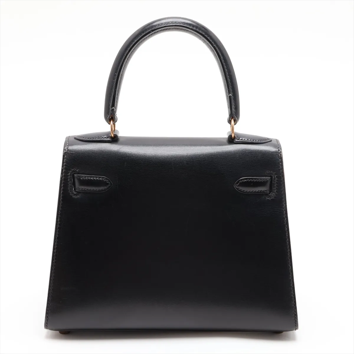 [Individually packaged] Hermes Mini Kelly 20 Sellier Box Calf Black Gold Hardware U: 1991 — view 2
