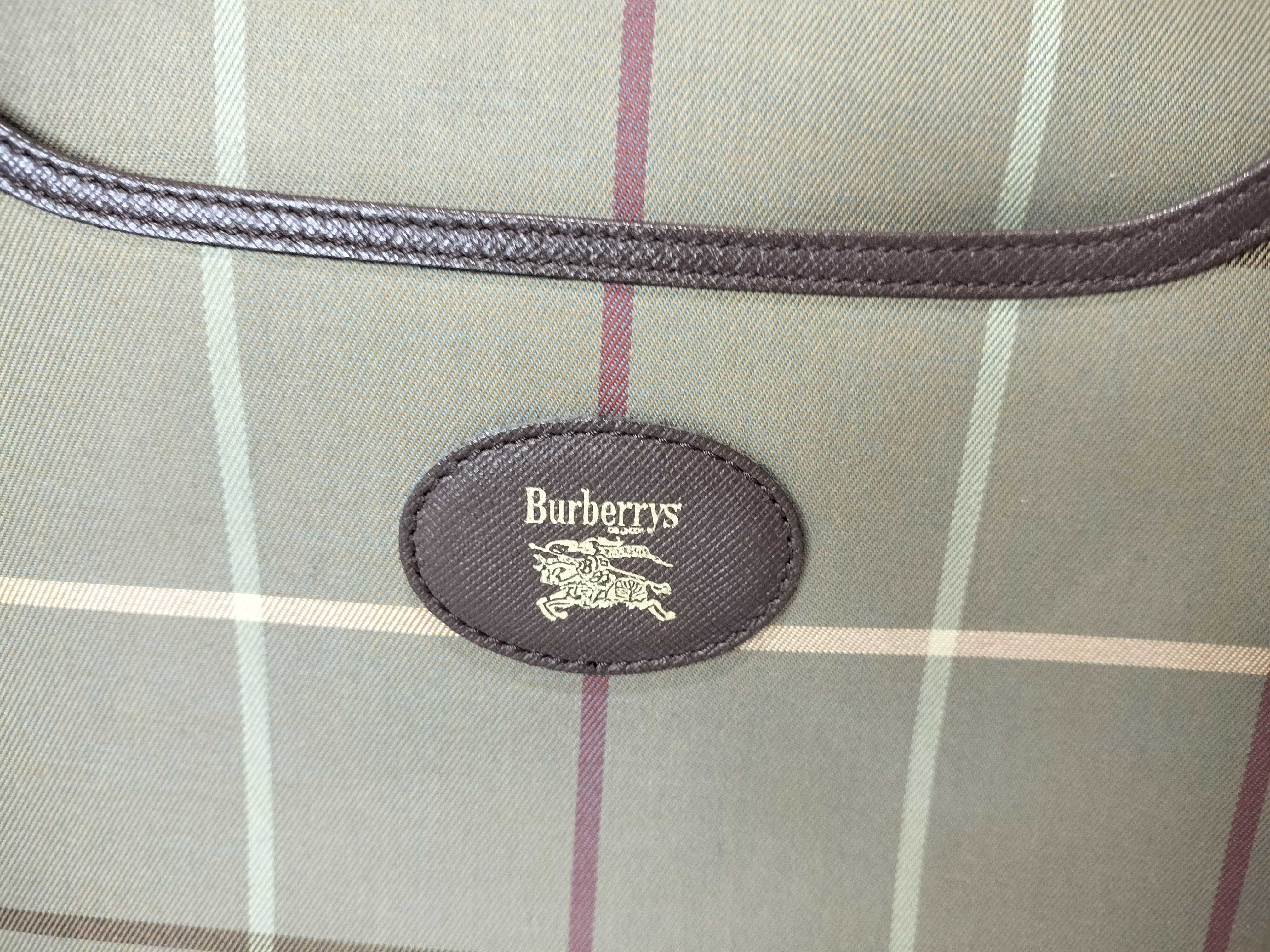 Burberrys Nova Check Canvas Shoulder Bag — view 2