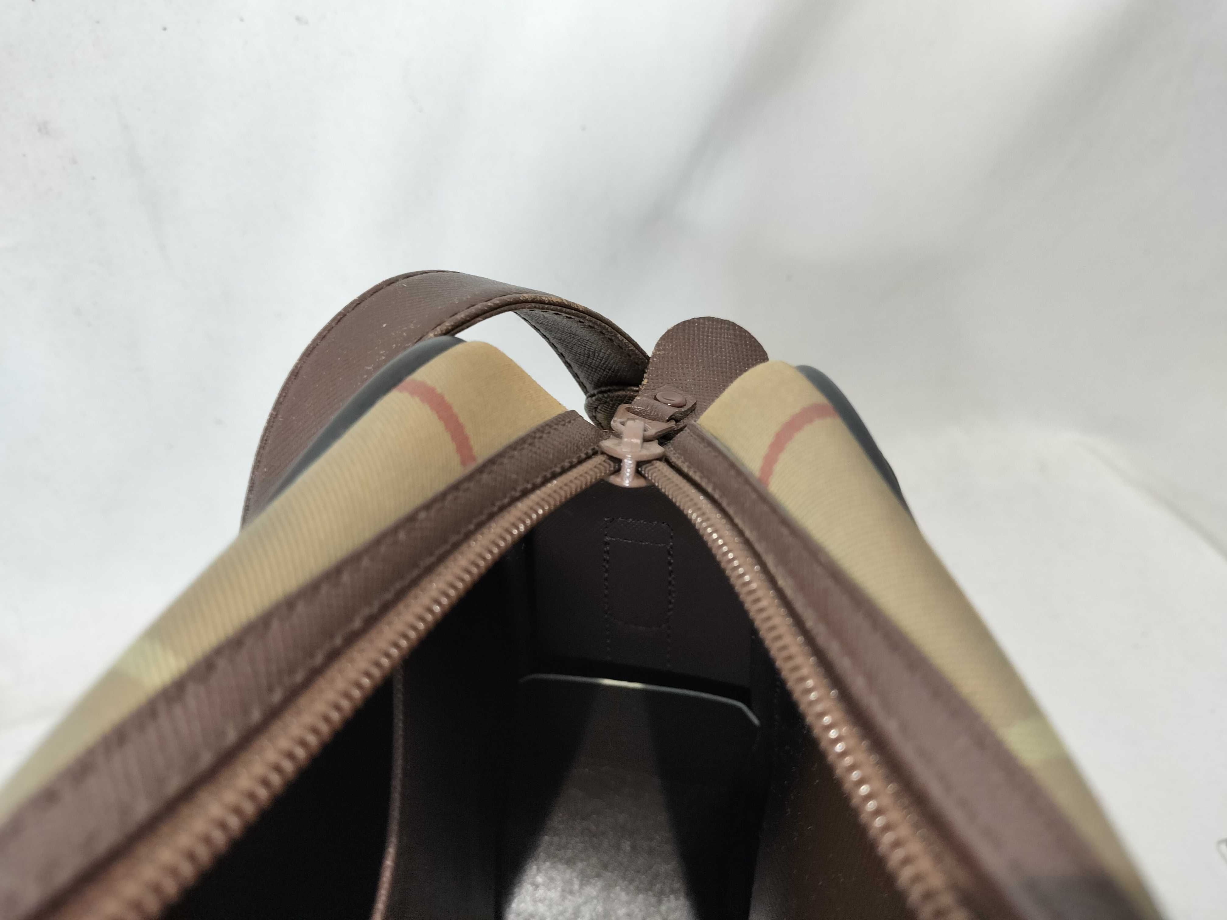 Burberrys Nova Check Canvas Shoulder Bag — view 12