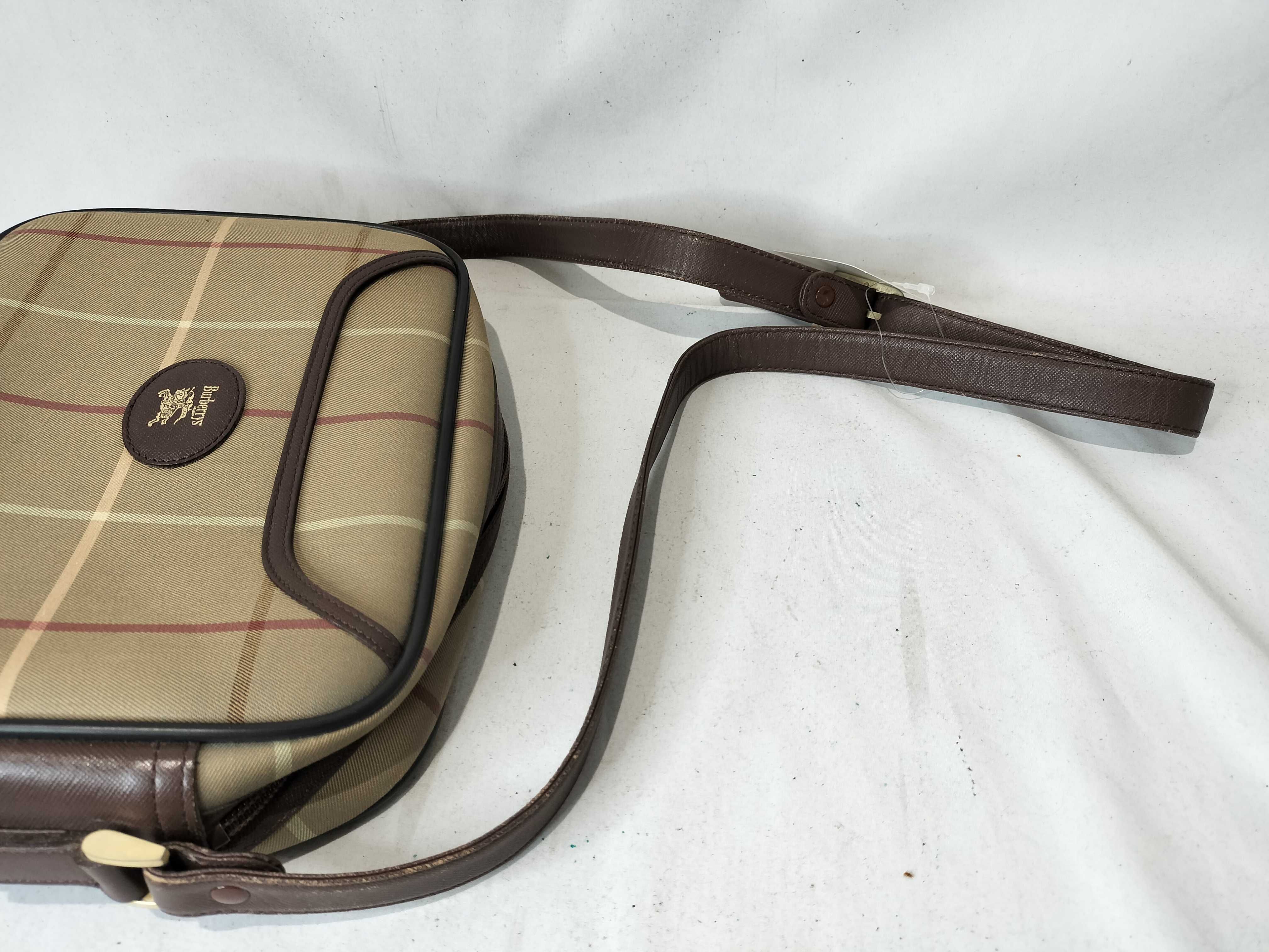 Burberrys Nova Check Canvas Shoulder Bag — view 4