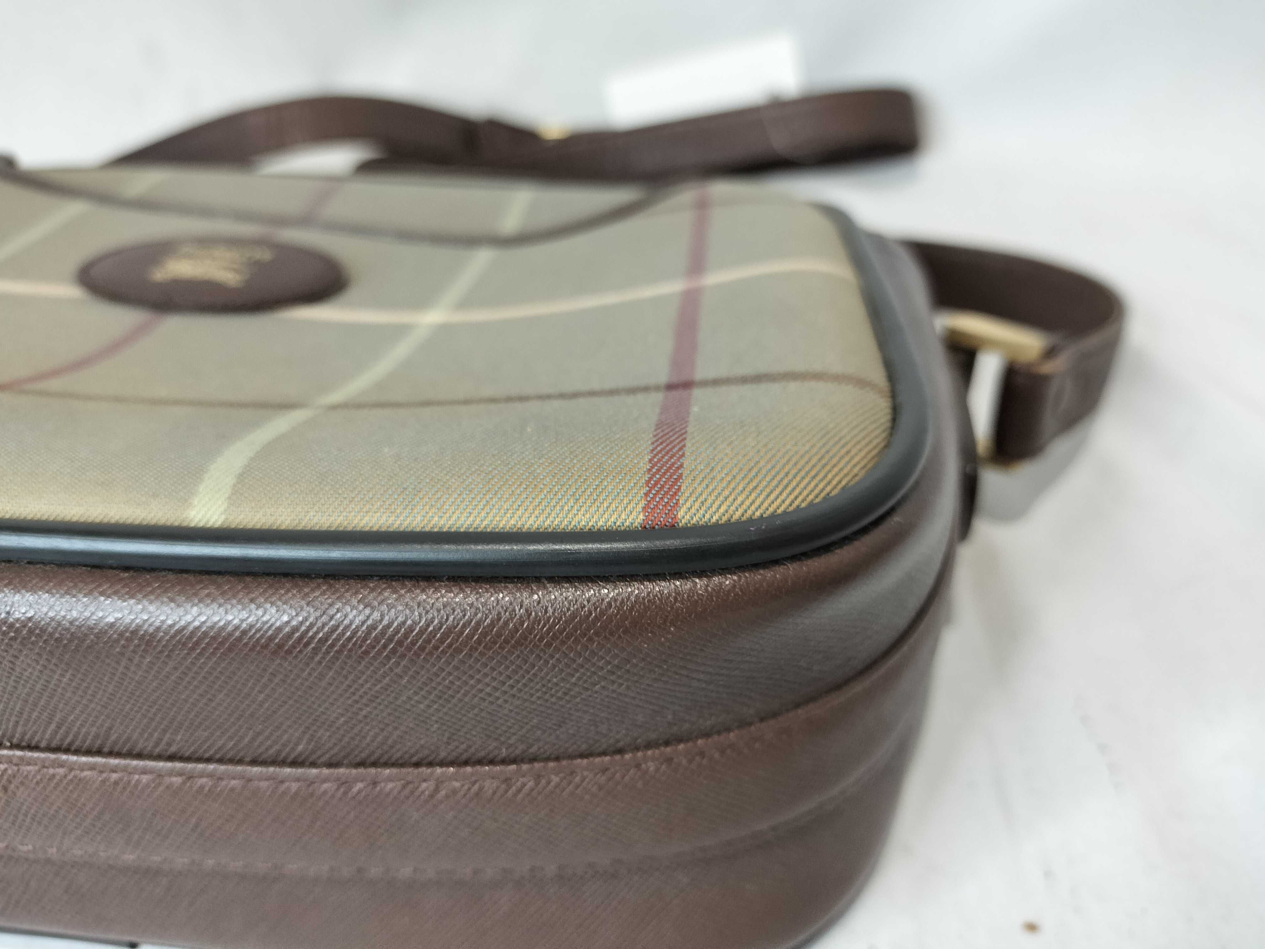 Burberrys Nova Check Canvas Shoulder Bag — view 7