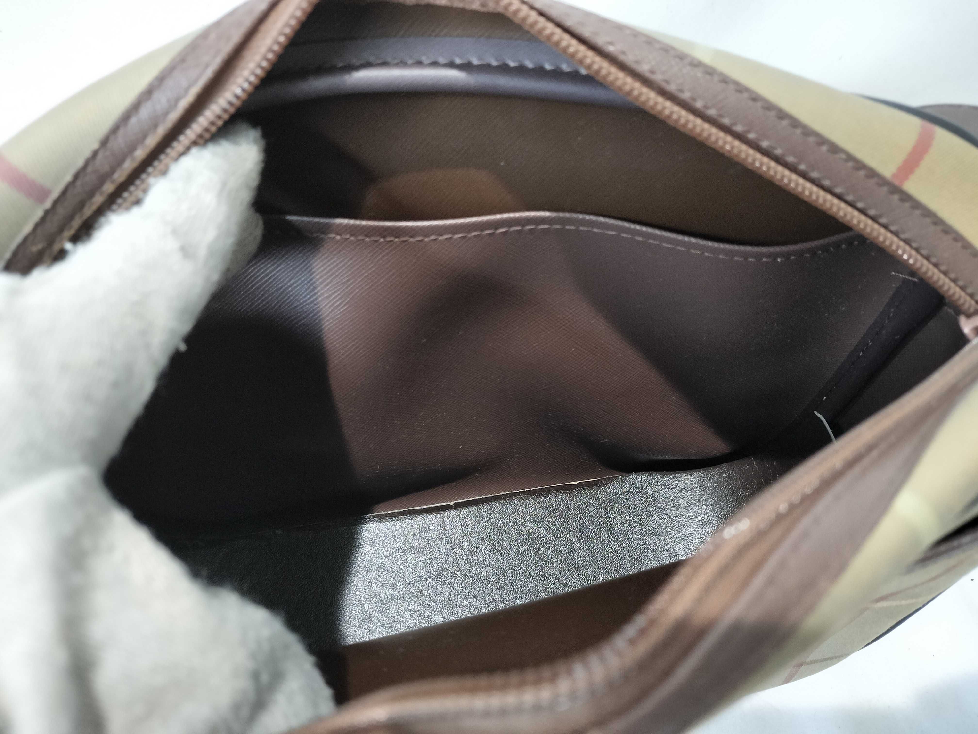 Burberrys Nova Check Canvas Shoulder Bag — view 10