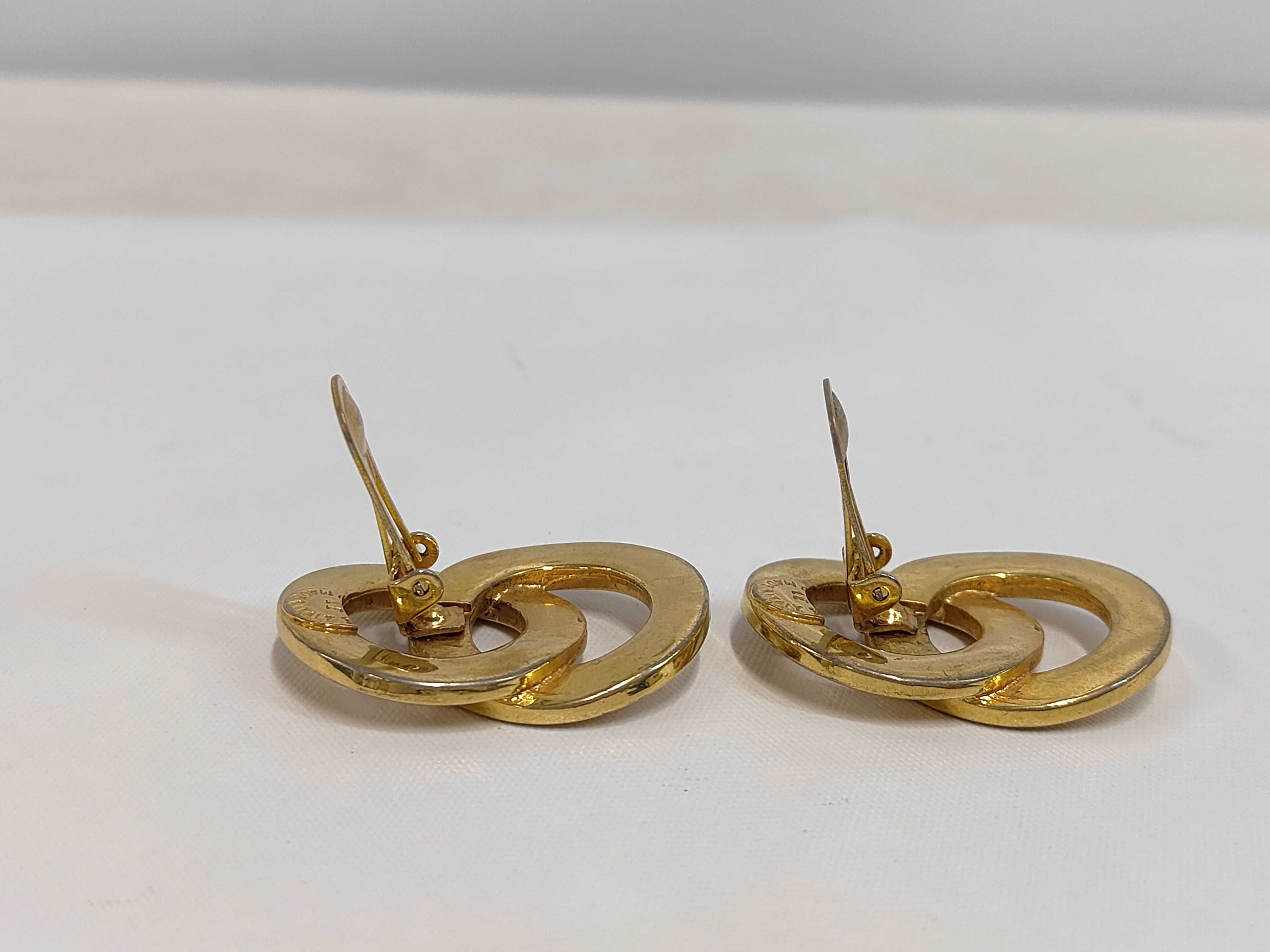 logo hoop earrings — view 3