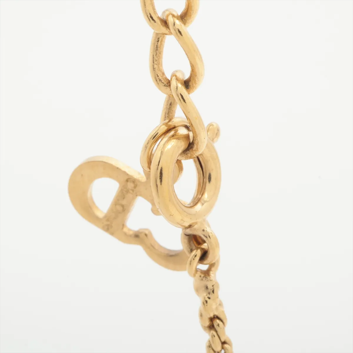 CD Logo Necklace GP Gold — view 4