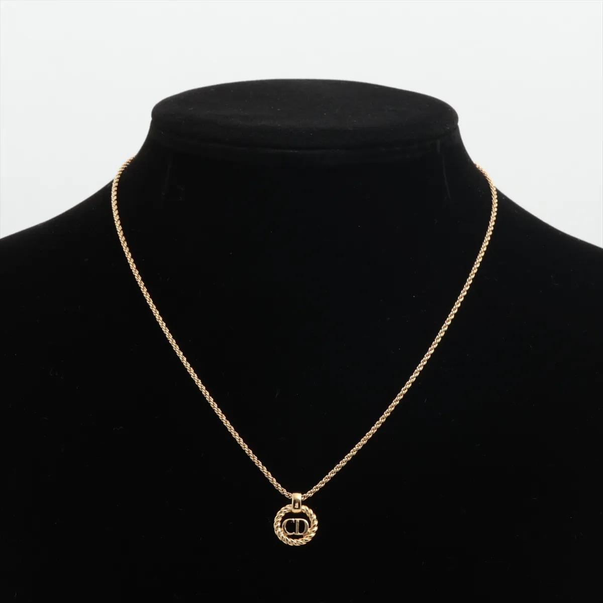 CD Logo Necklace GP Gold — view 6