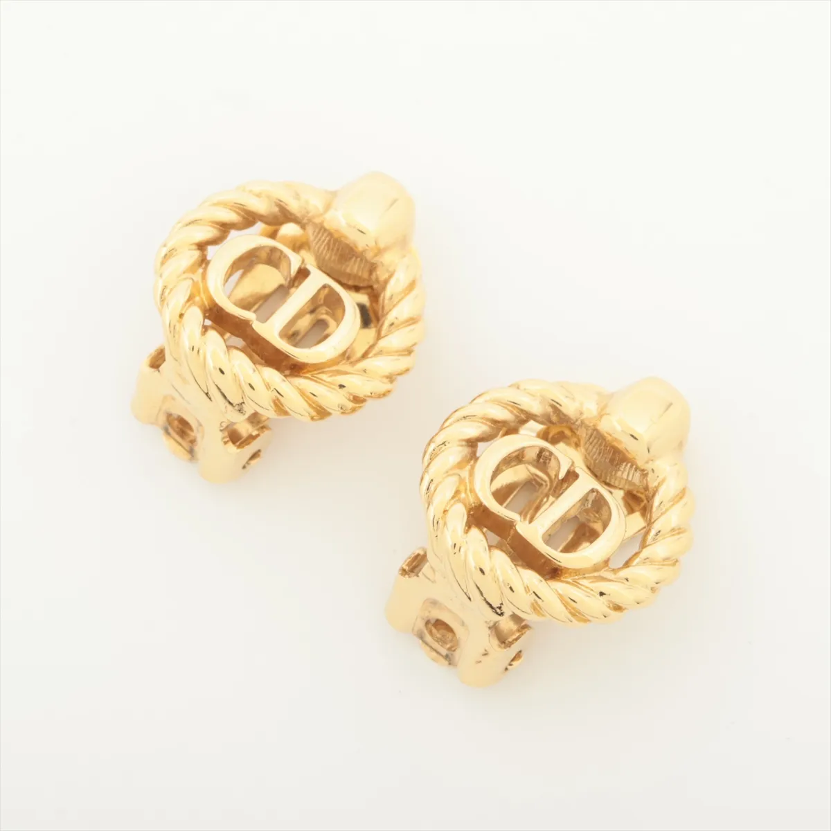 CD Logo Necklace GP Gold — view 9